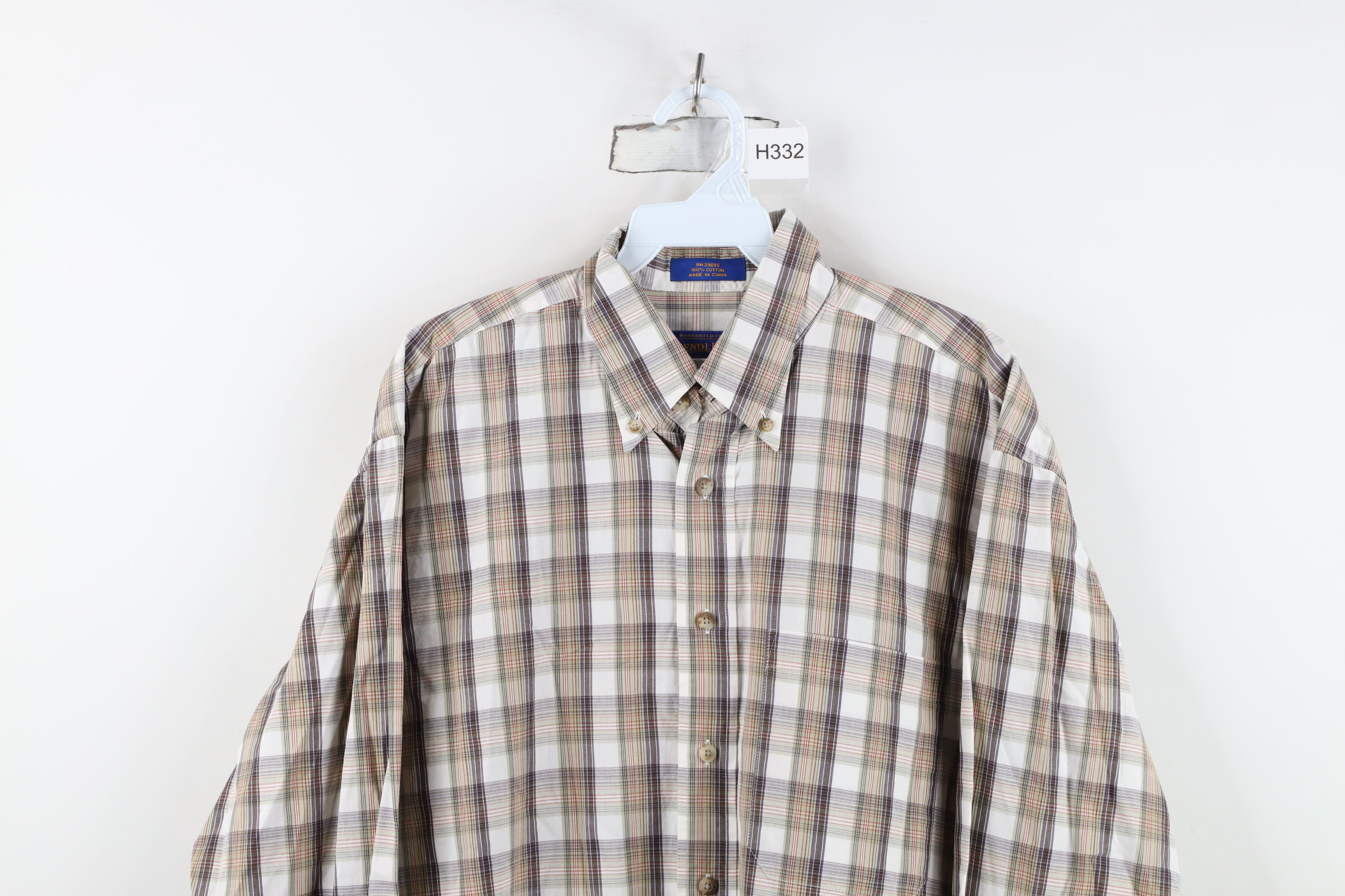 Pendleton Vintage Pendleton Collared Button Down Shirt Plaid Cotton Size US M / EU 48-50 / 2 - 2 Thumbnail