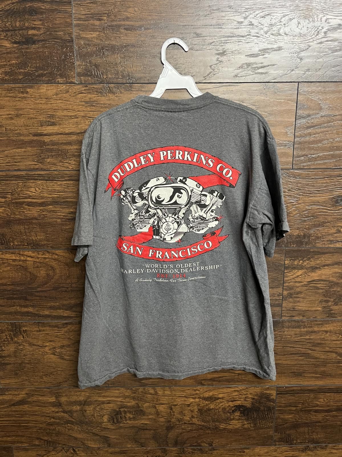 Harley Davidson Harley Davidson T-shirt Engine Dudley Perkins San Francisco Size US L / EU 52-54 / 3 - 2 Thumbnail