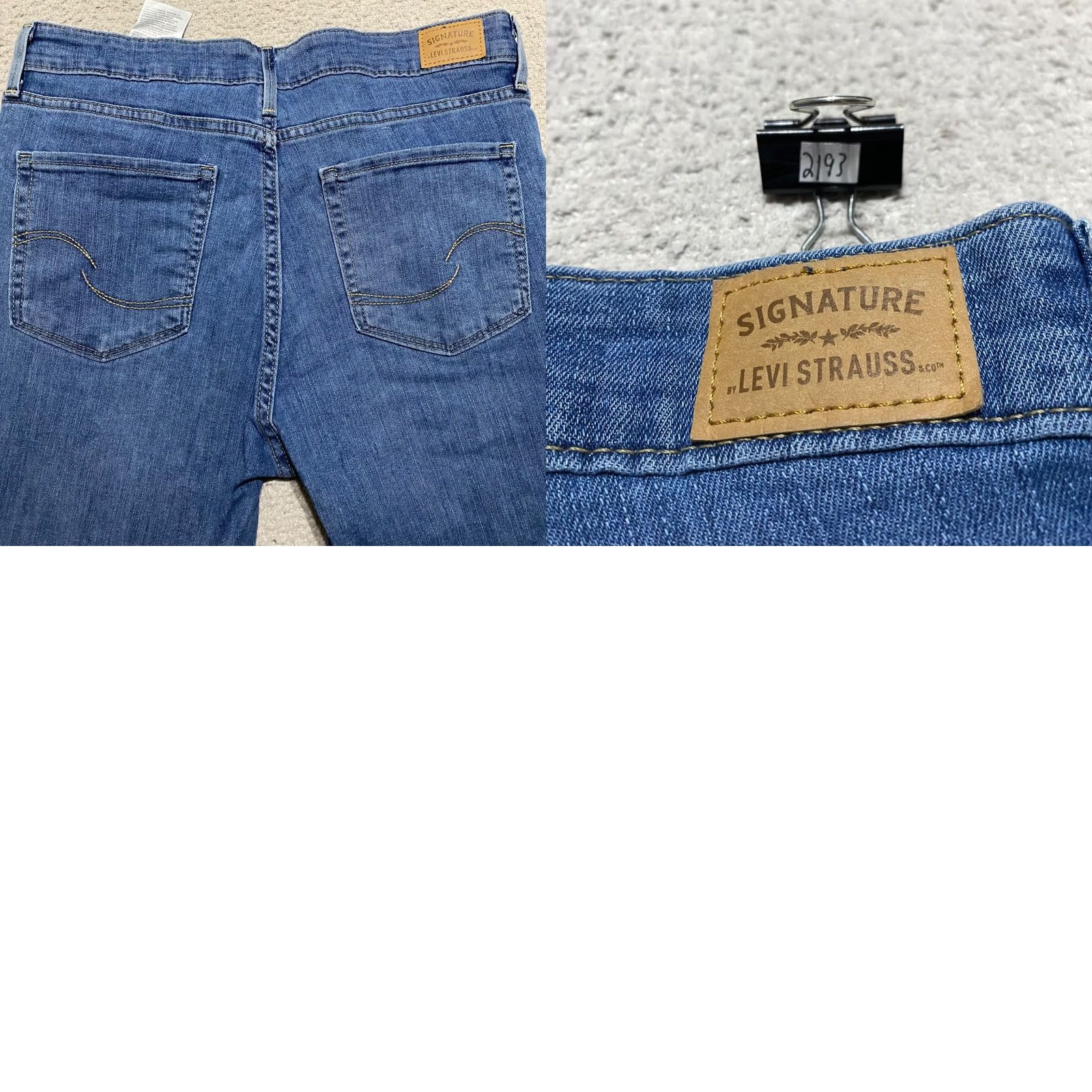 Levi's Levis Signature Jeans Womens Sz 12 Blue Denim Medium Wash Mid Rise Skinny Leg Size 30" / US 8 / IT 44 - 9 Thumbnail