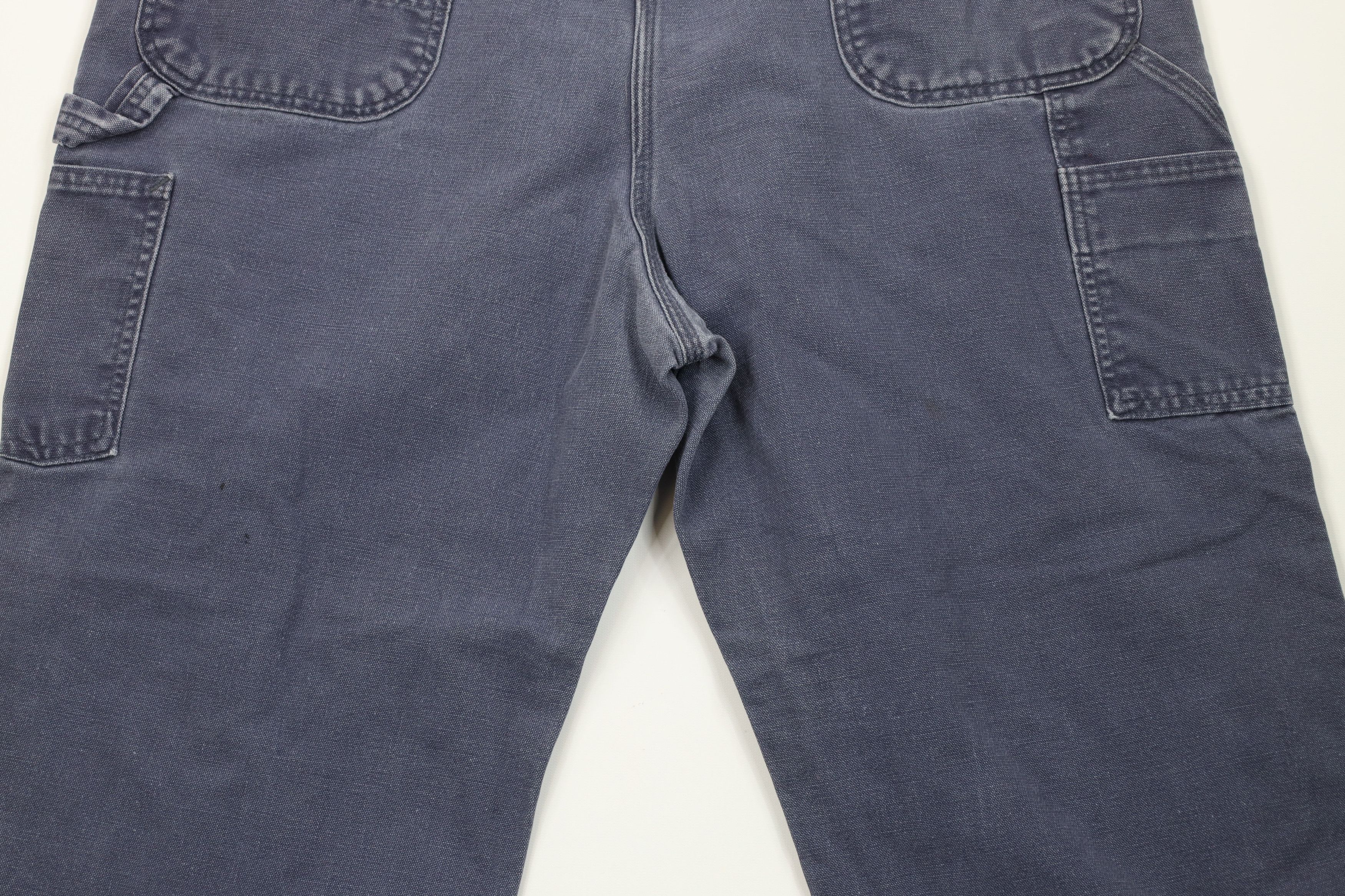 Carhartt Vintage Carhartt Wide Leg Dungaree Pants Petrol Blue USA Size US 40 / EU 56 - 13 Thumbnail