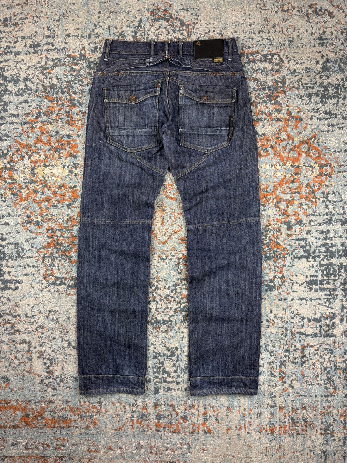 G-Star × Japanese Brand Vintage Y2K G-Star RAW radar biker denim jeans Size US 31 - 2 Thumbnail