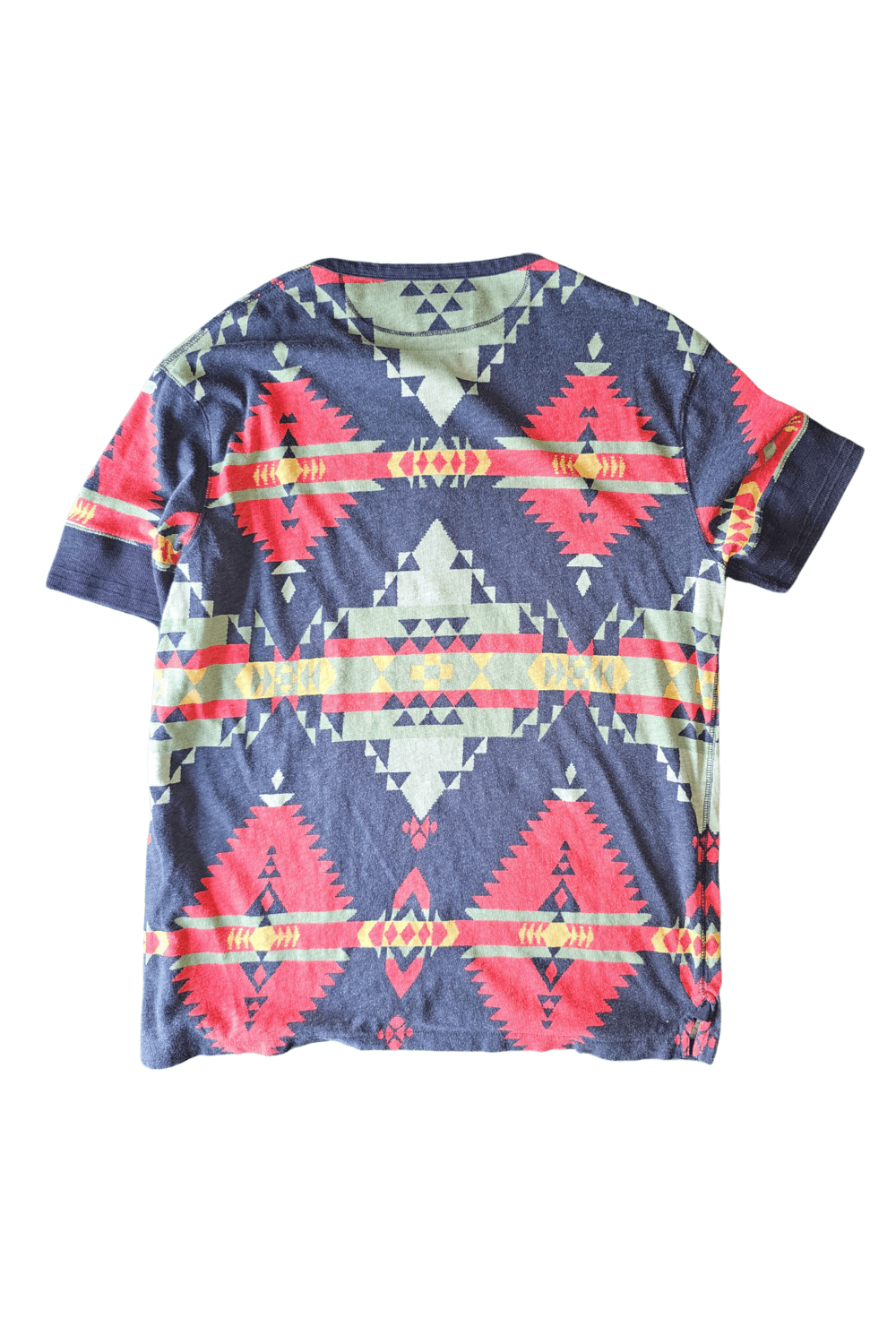 1993 PRL Santa Fe Henley - Rare Navajo Print Single-Stitch image 2