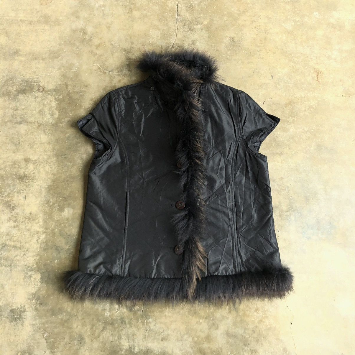 14th Addiction 2000s Japanese Brand Fur Vest Jacket Vkei Gothic Grunge Size US L / EU 52-54 / 3 - 8 Thumbnail
