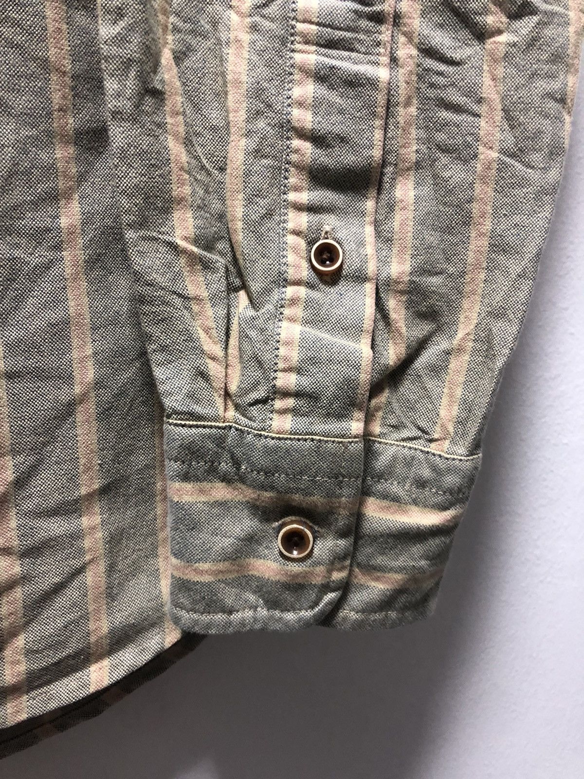 Beams Plus BEAMS Co Shirt Selvedge Line Striped Style Japan Workwear Size US S / EU 44-46 / 1 - 3 Thumbnail