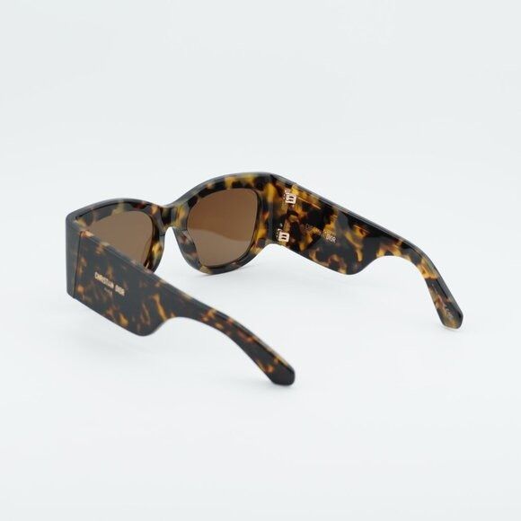 Dior Dior DIORNUIT S1I 24F0 Sunglasses Havana Square Frame Size ONE SIZE - 4 Thumbnail