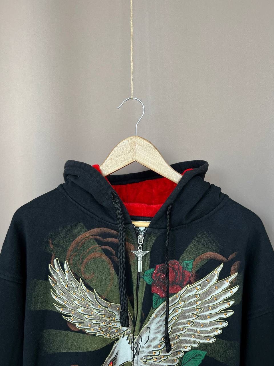 Avirex Avirex Hoodie Mens Size XXL Full Zip Rhinestone Eagle Jacket Size US XL / EU 56 / 4 - 2 Thumbnail