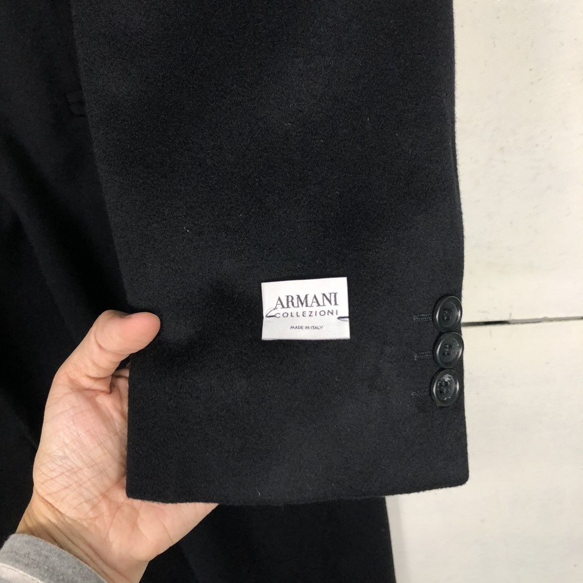 Armani Collezioni 🔥VINTAGE WOOL LONG JACKET ARMANI COLLEZIONI MADE IN ITALY Size US M / EU 48-50 / 2 - 18 Thumbnail