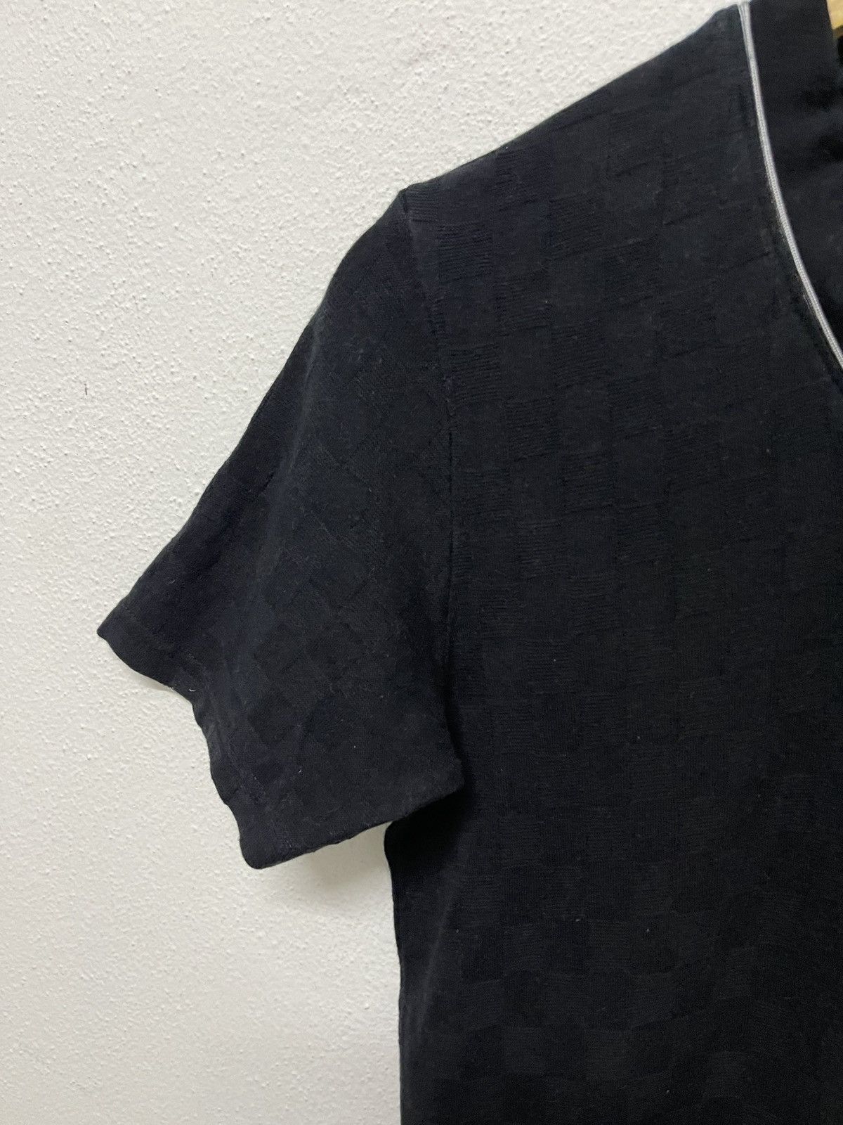 Issey Miyake 90s ISSEY MIYAKE TETE HOMME V NECK BRICK TSHIRT Size US S / EU 44-46 / 1 - 7 Thumbnail