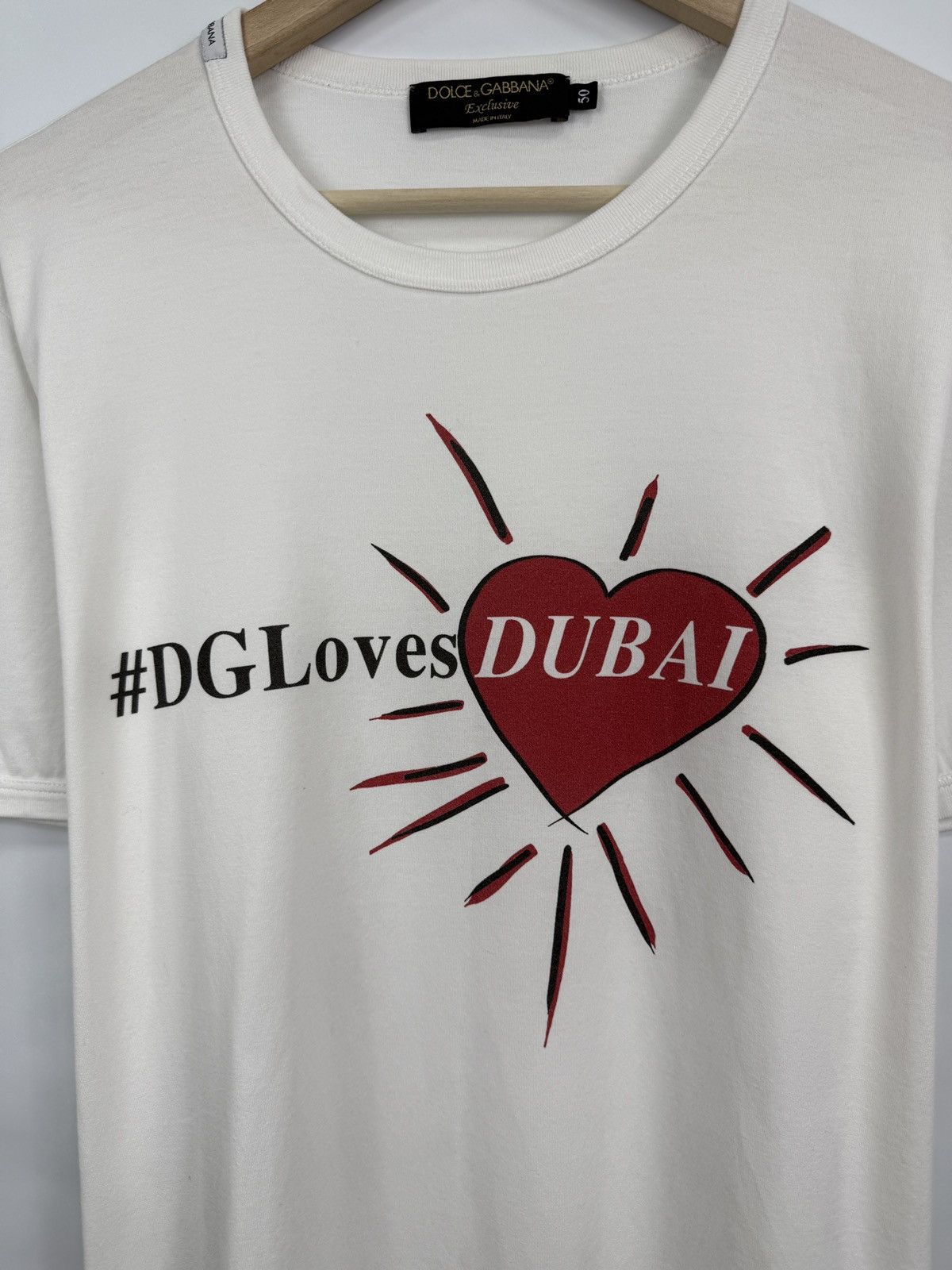 Dolce & Gabbana 🇮🇹 Y2K Dolce Gabbana Loves Dubai Exclusive T-Shirt Rare Retro Size US M / EU 48-50 / 2 - 4 Thumbnail
