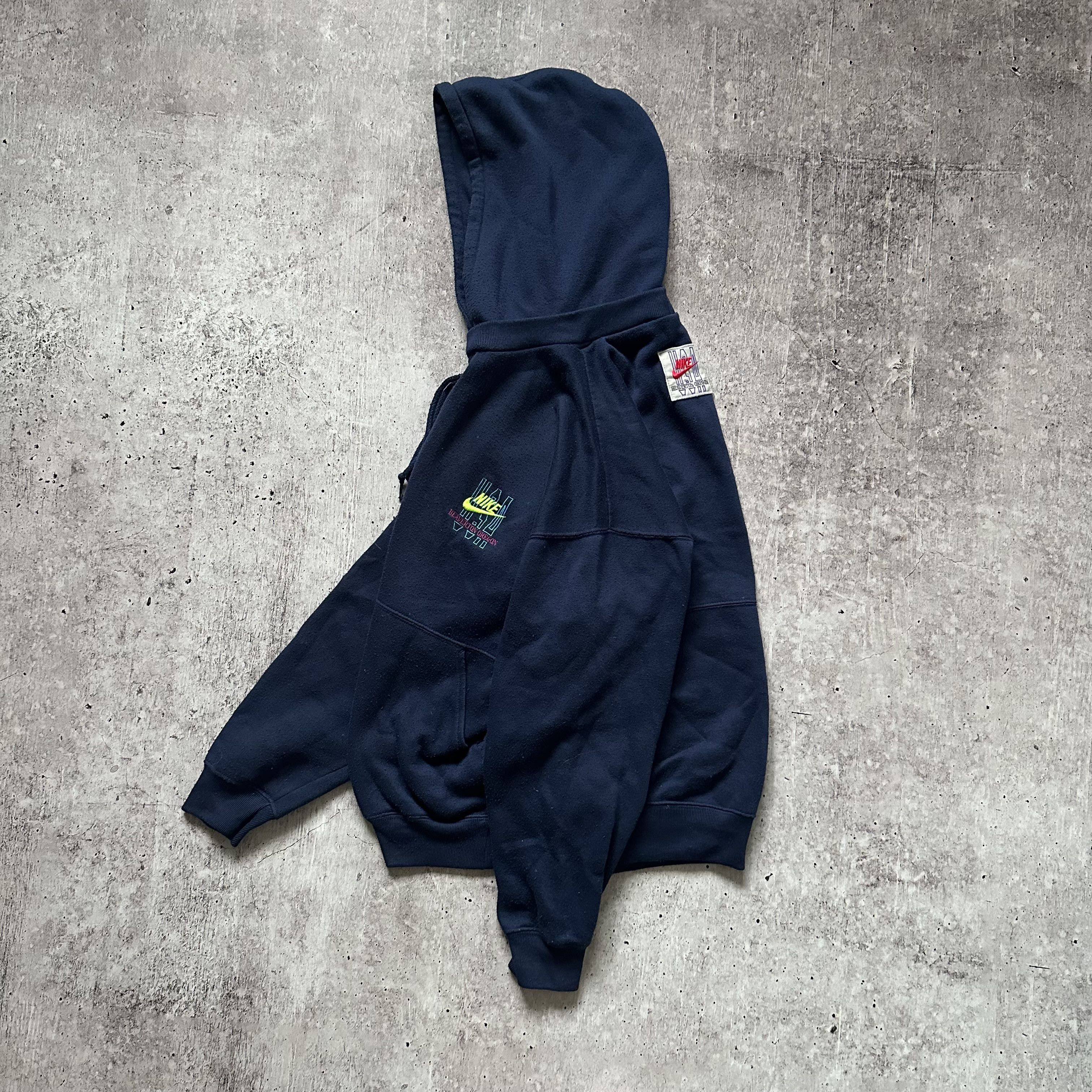Nike × Vintage Nike 80s VIntage Boxy Baggy Hoodie / Sweatshirt Style Size US S / EU 44-46 / 1 - 3 Thumbnail
