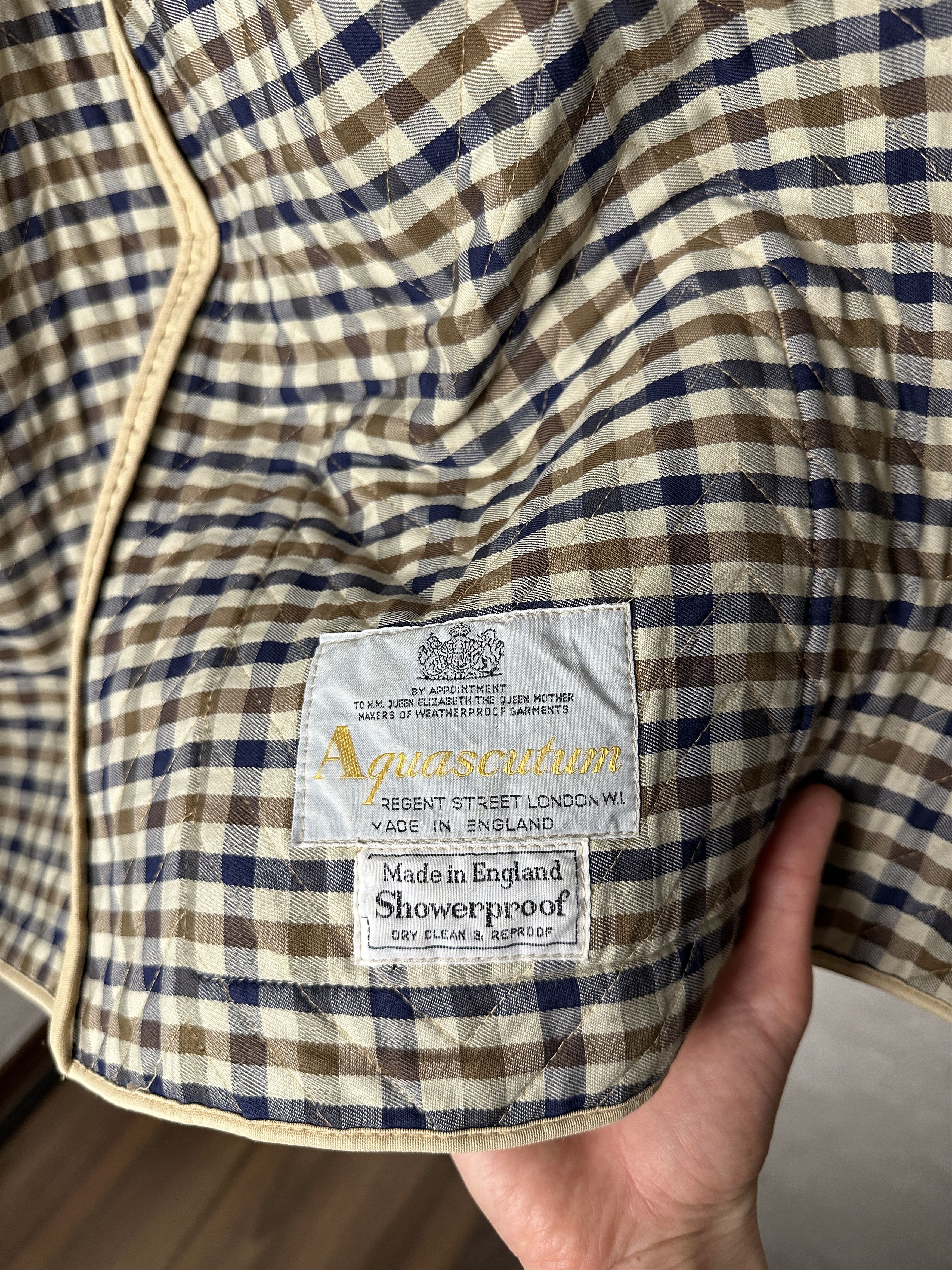 Aquascutum Aquascutum Checkered Liner Quilted Coat Jacket Size US M / EU 48-50 / 2 - 10 Thumbnail
