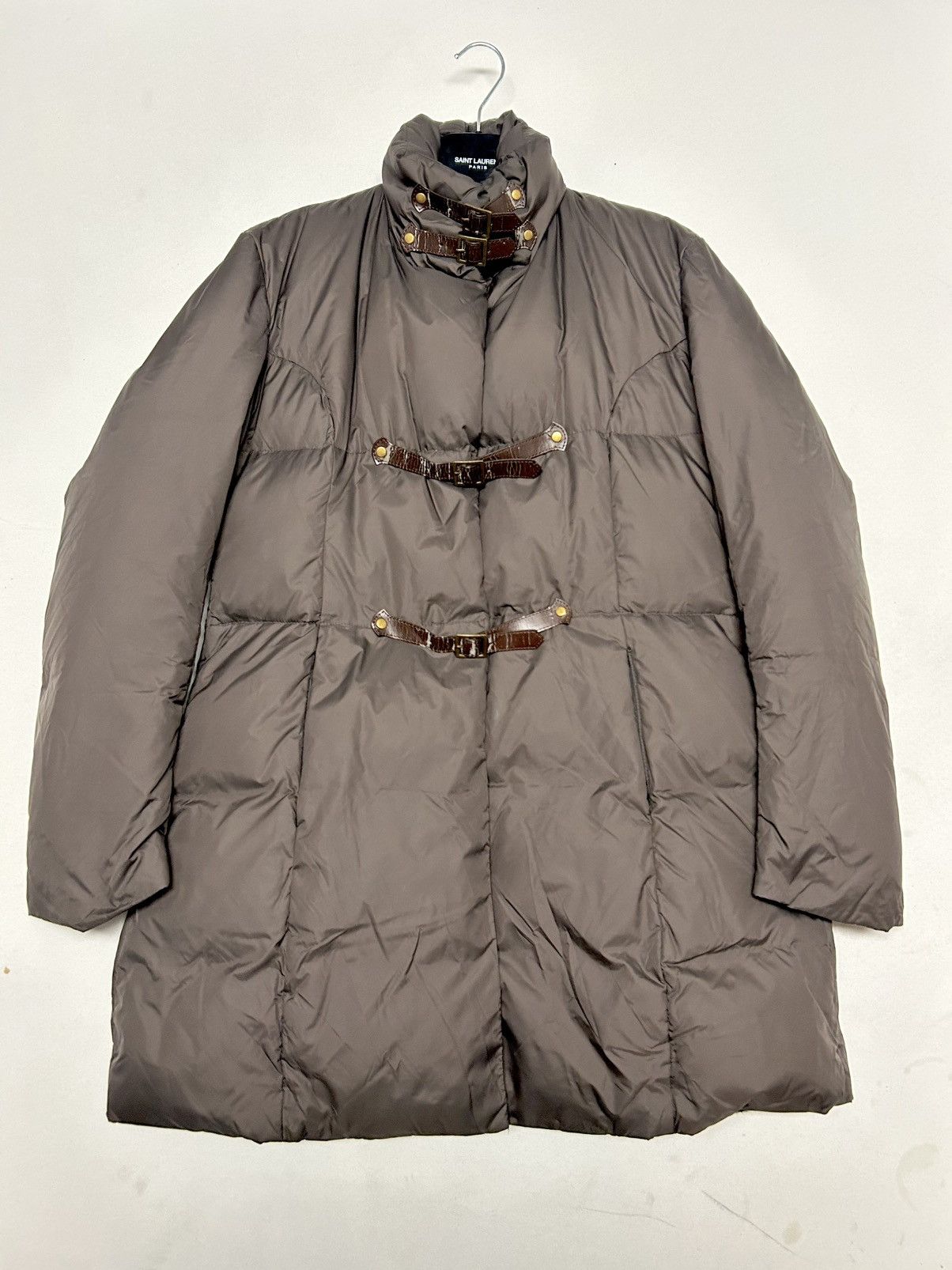 Jean Paul Gaultier FW2003 Leather Strap Goose Down Coat Size US S / EU 44-46 / 1 - 5 Thumbnail