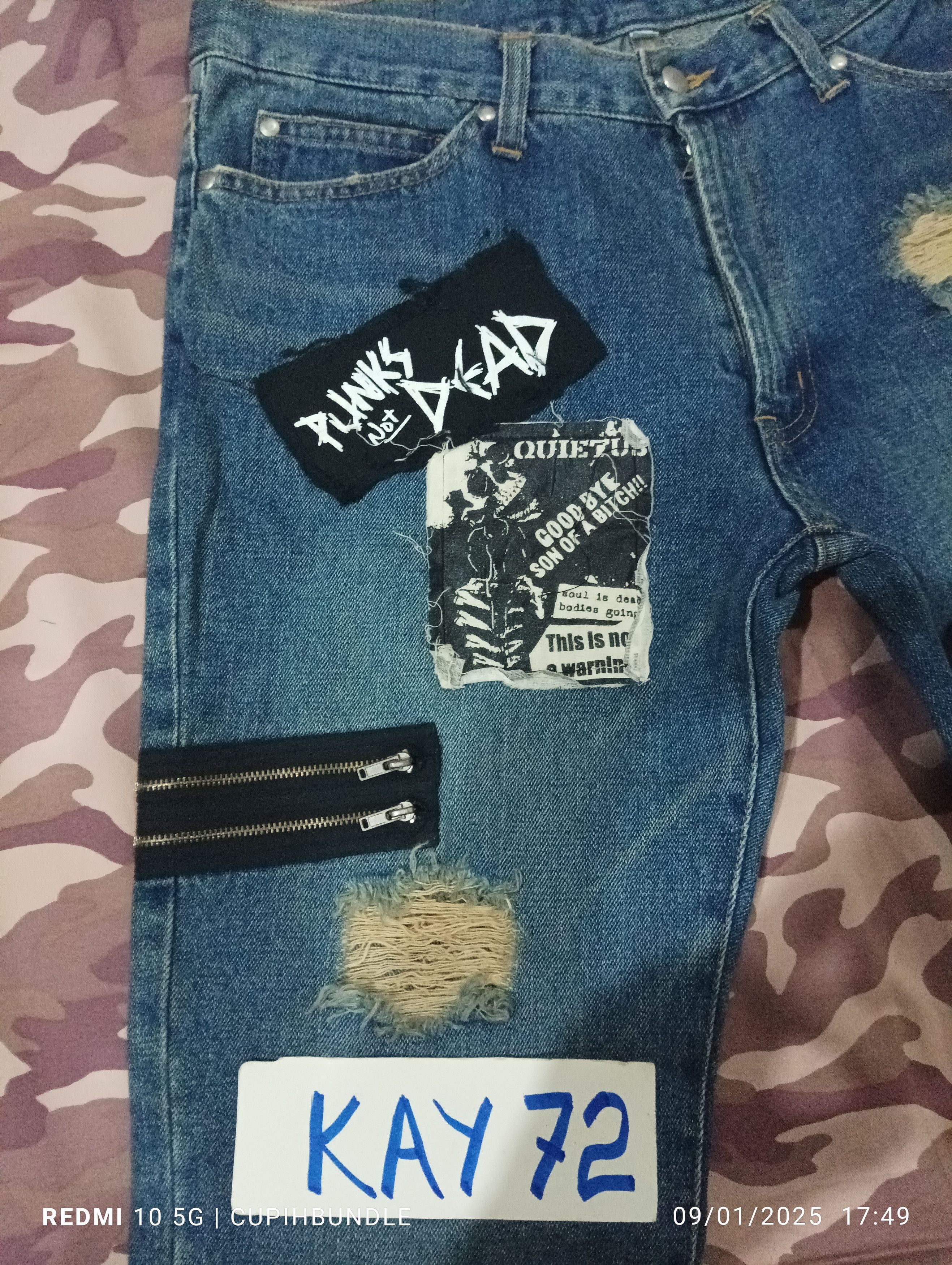 Japanese Brand SEX POT REVENGE DENIM JEANS Size US 32 / EU 48 - 2 Thumbnail