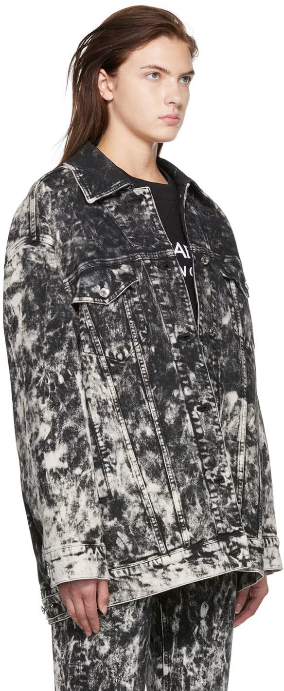 Dolce & Gabbana o1y0825 Denim Jacket in Black/White Size L / US 10 / IT 46 - 2 Thumbnail