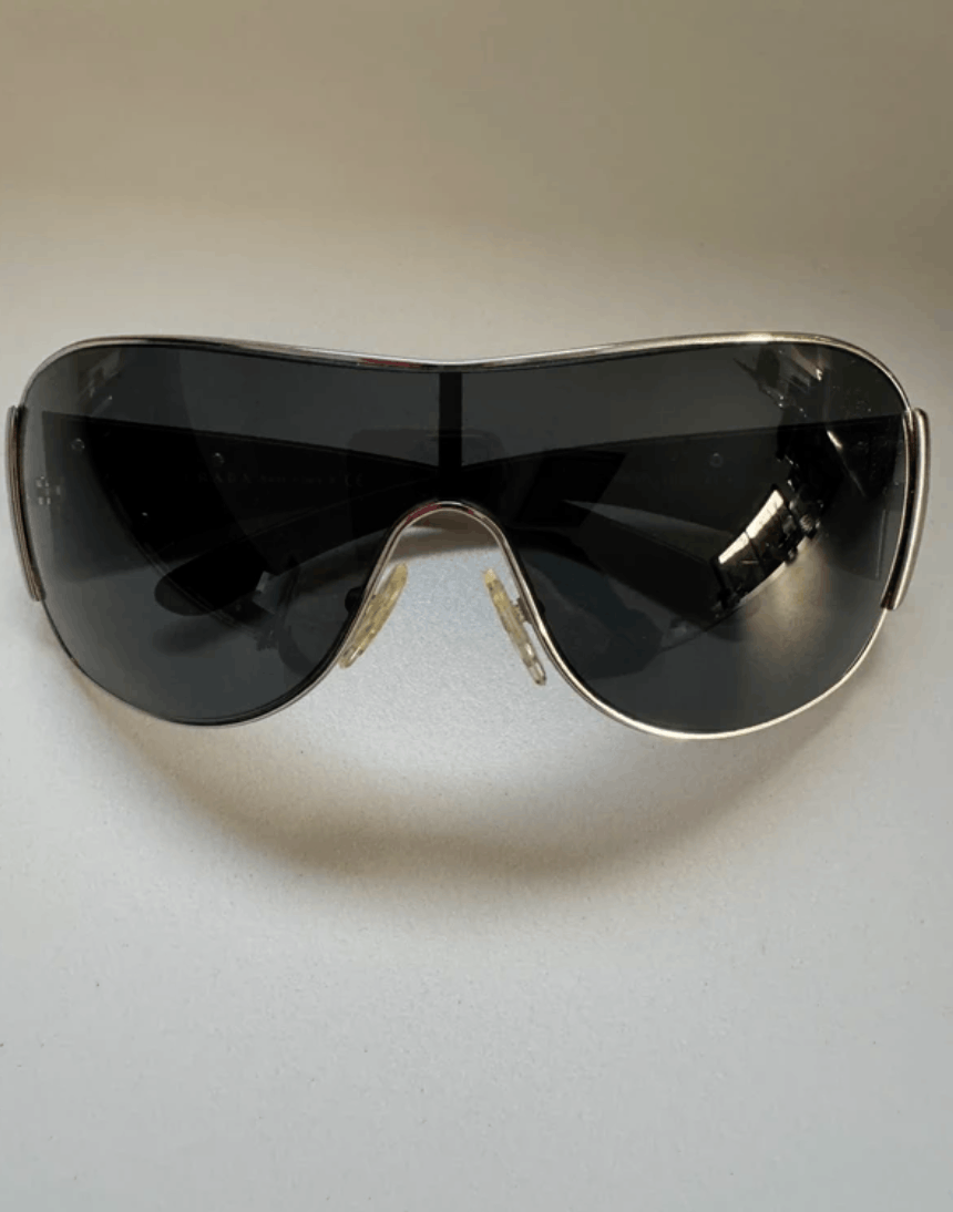 Prada PRADA Sunglasses Titanium SPR Sport Star Wrap Shield Mask Size ONE SIZE - 3 Thumbnail