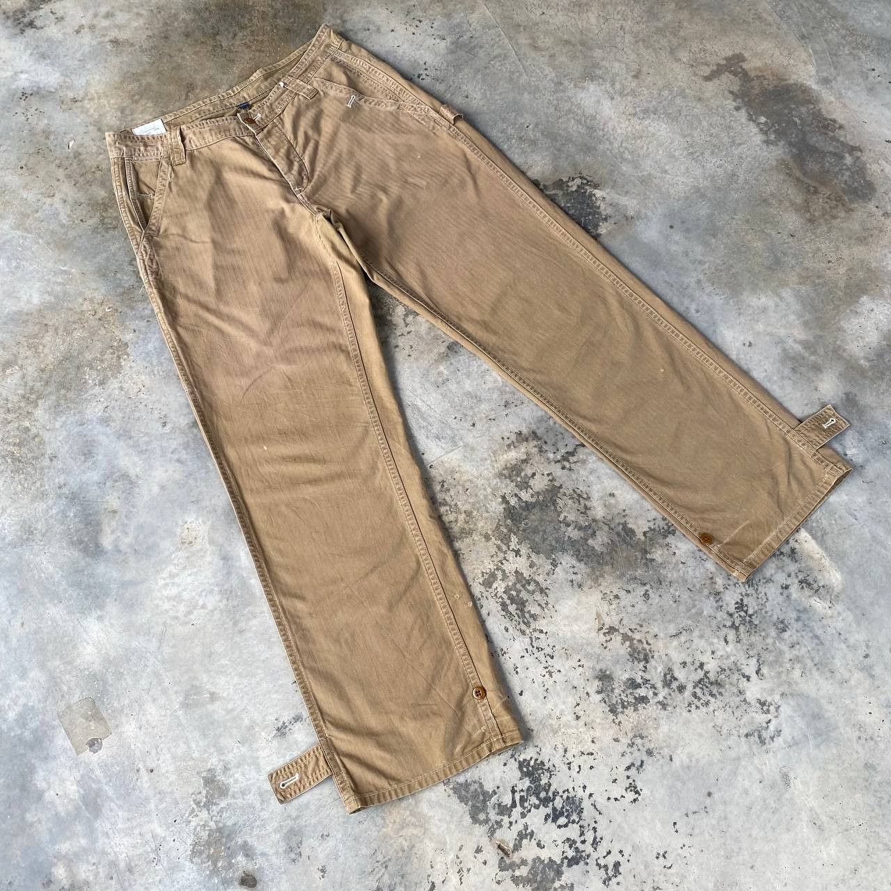 Polo Ralph Lauren VINTAGE POLO RALPH LAUREN CARPENTER MILITARY CARGO PANT Size US 34 / EU 50 - 3 Thumbnail