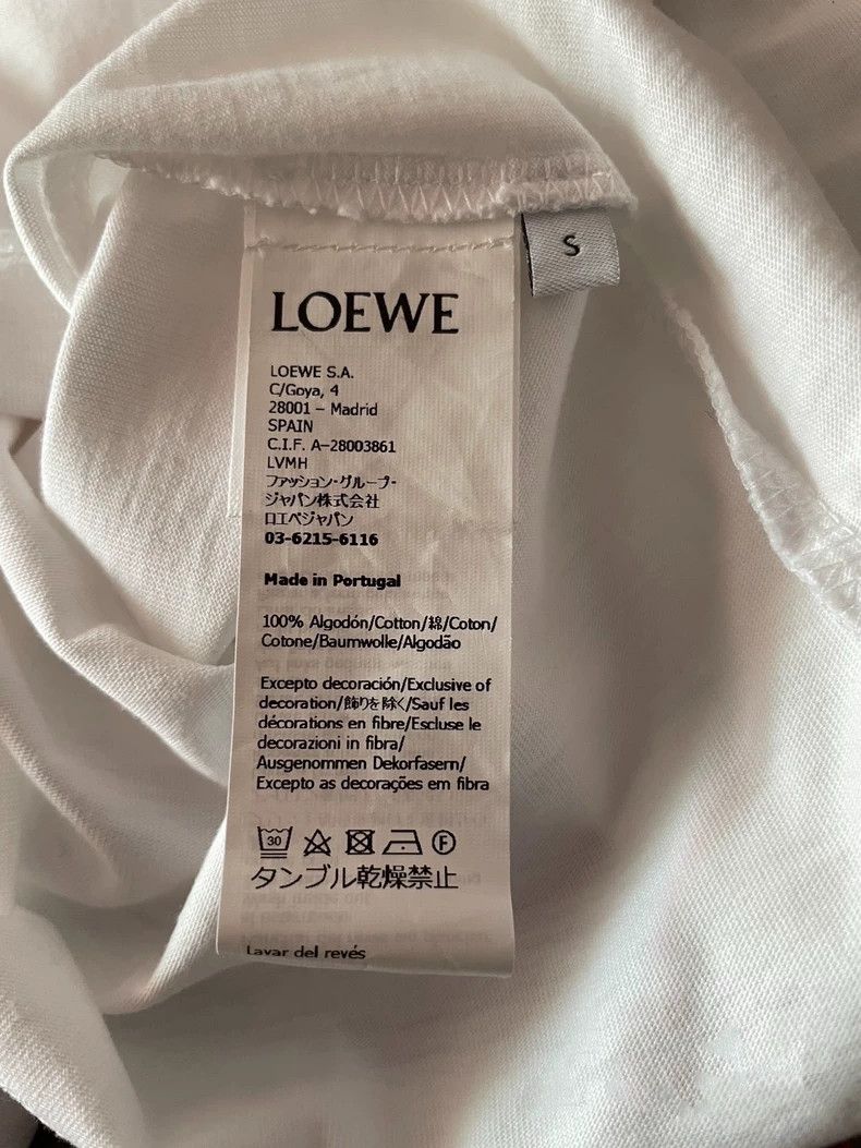 Loewe Loewe White short-sleeved T-shirt Size S / US 4 / IT 40 - 5 Thumbnail