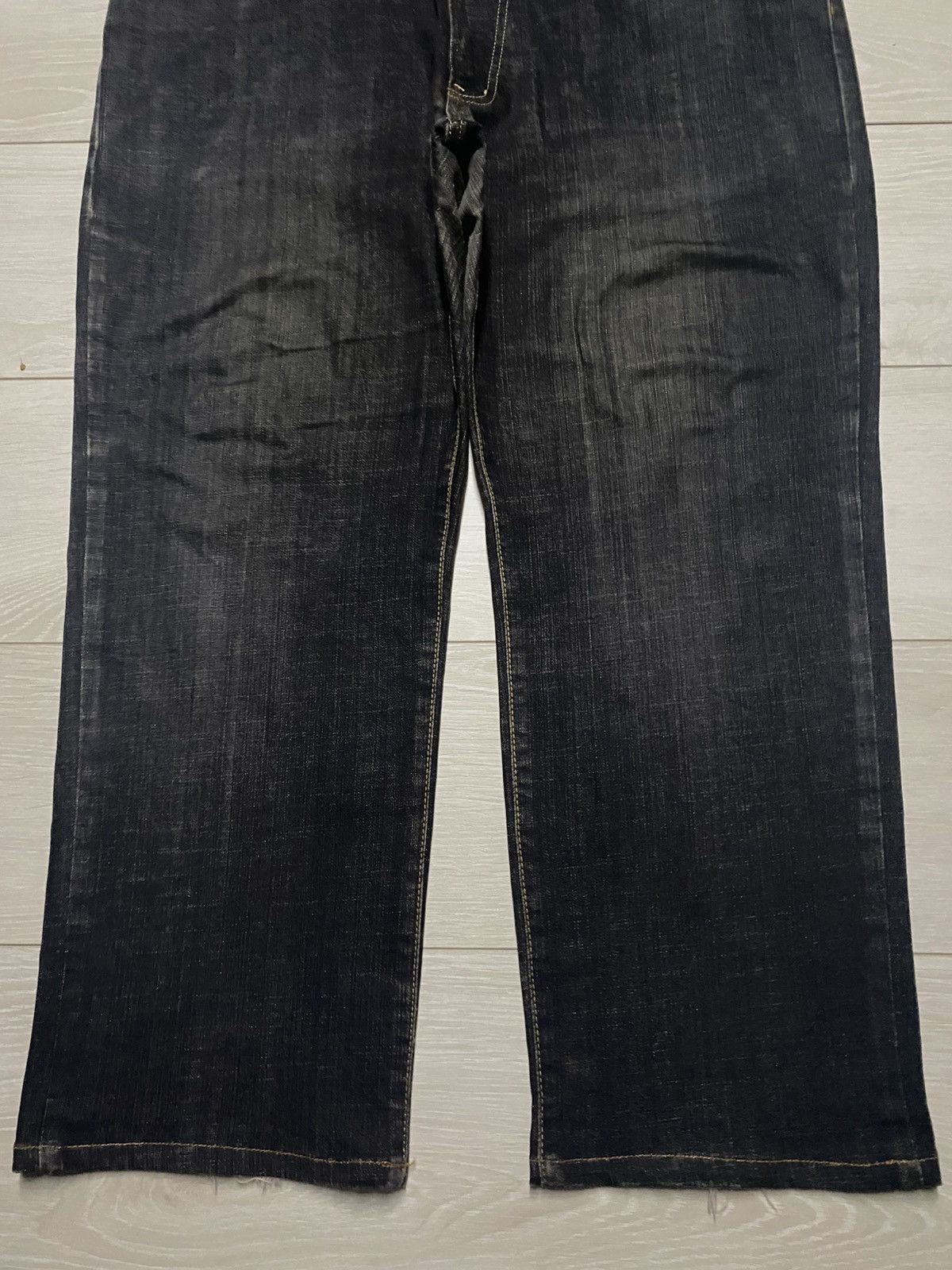 Edwin Vintage Edwin 404 International Basic Black Denim Baggy Jean Size US 39 - 5 Thumbnail