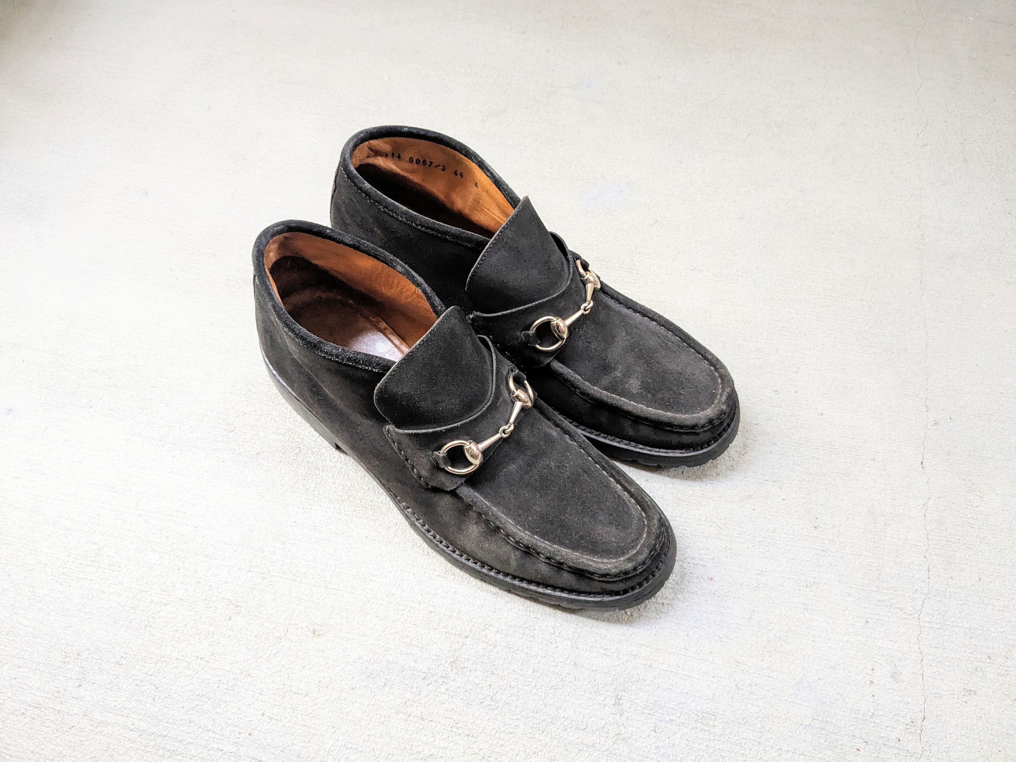 Gucci × Tom Ford × Vintage Vintage Gucci Black Horse Bit Suede
