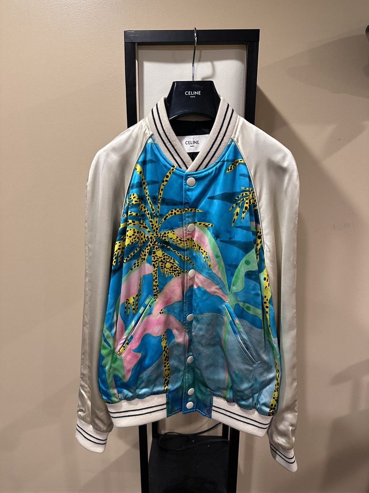 Celine Celine x Hedi x Tyson Reed SS21 Hawaiian Souvenir Jacket Size US M / EU 48-50 / 2 - 1 Thumbnail
