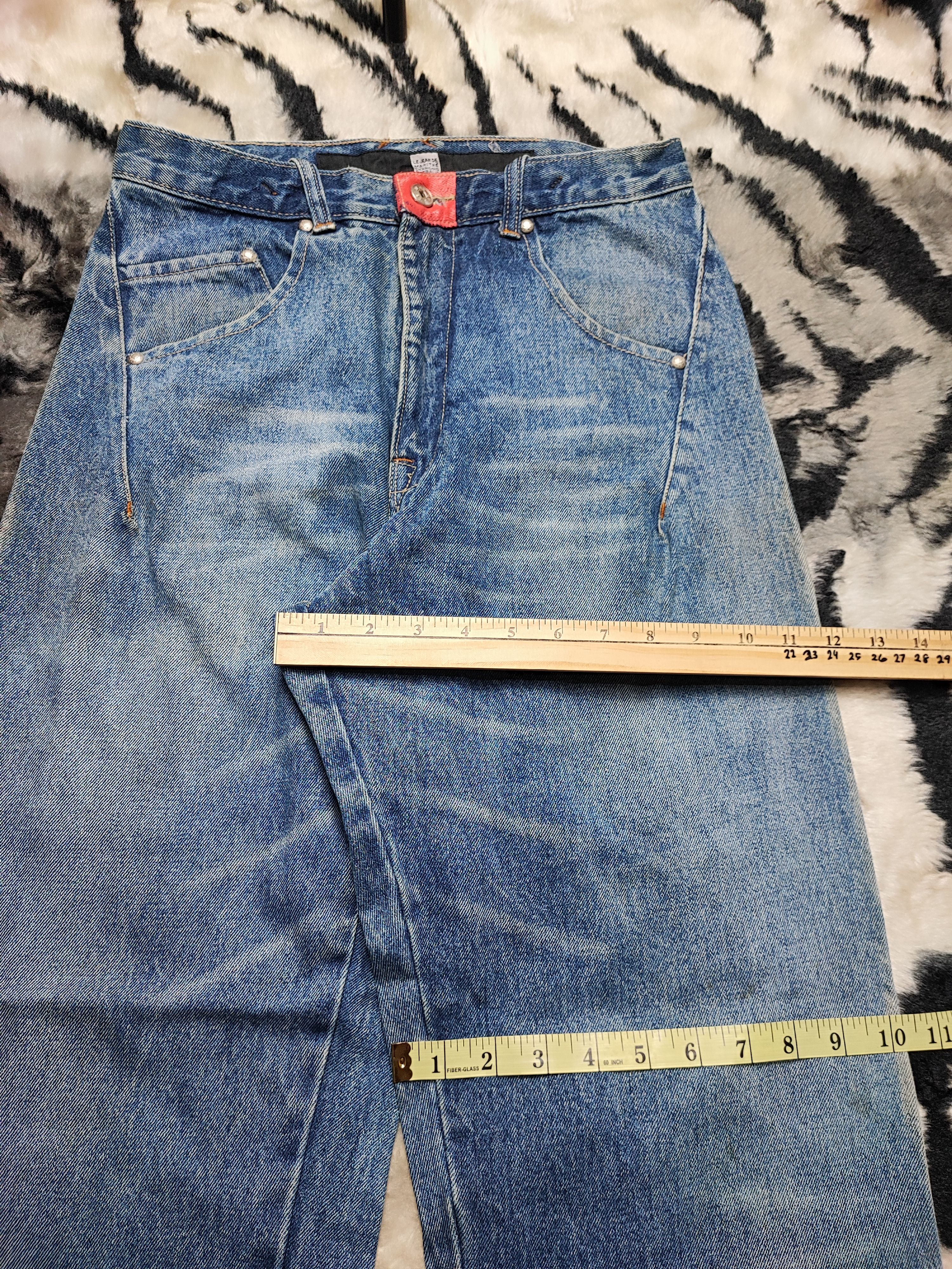 Marithe + Francois Girbaud Vintage MFG Trash Distress Grunge Erd Chrome Baggy Wide Leg Size US 28 / EU 44 - 5 Thumbnail
