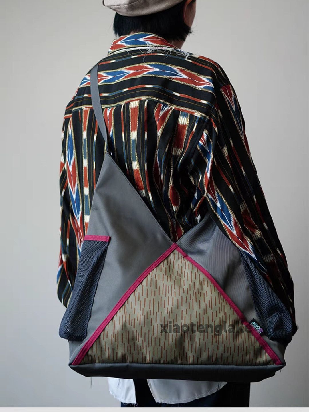 Vintage Unisex outdoor sports patchwork sports tote bag Size ONE SIZE - 9 Thumbnail
