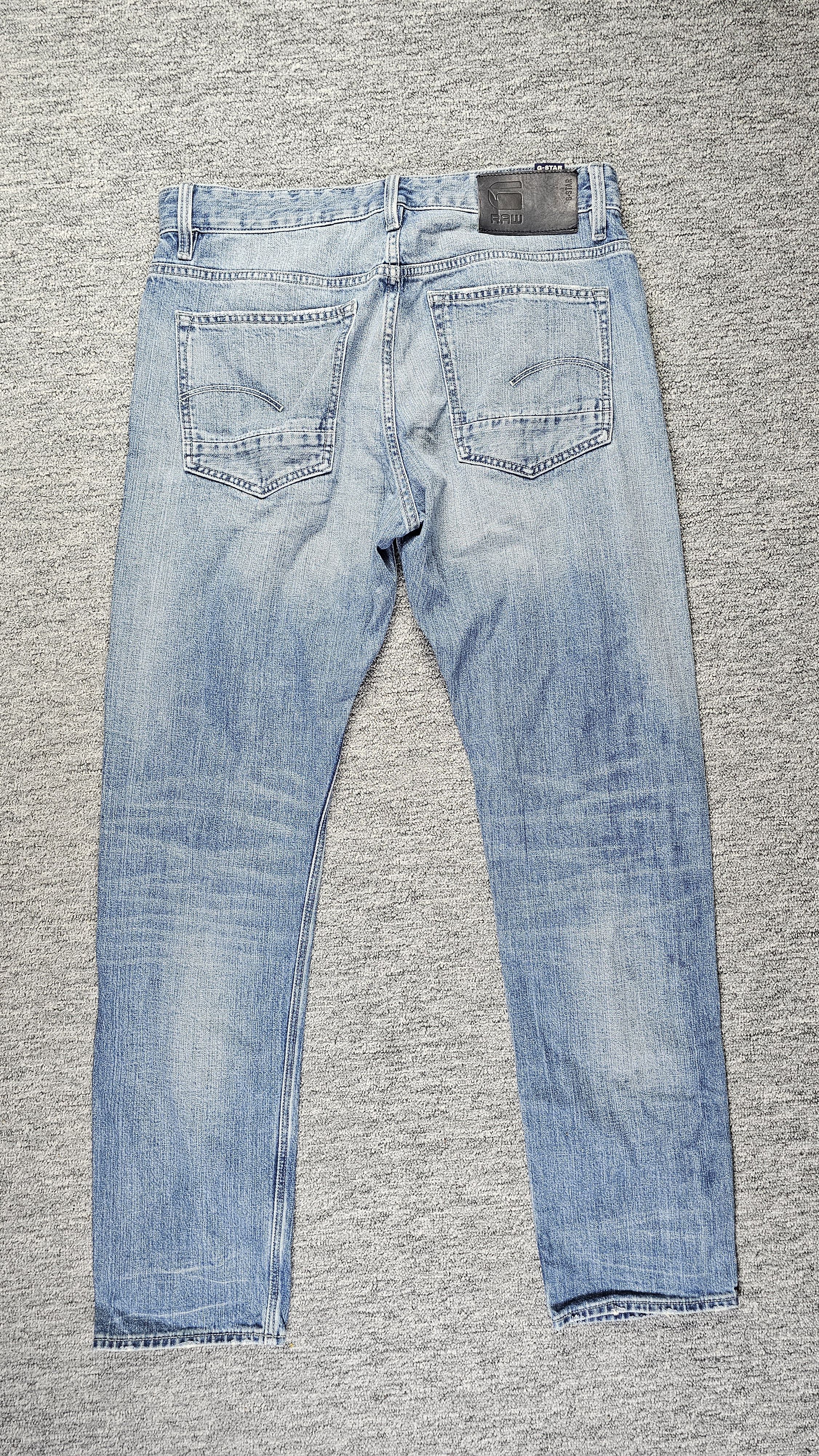 G-Star G-Star Raw Triple A Straight Faded Light Wash Denim W33 L34 Size US 33 - 2 Thumbnail