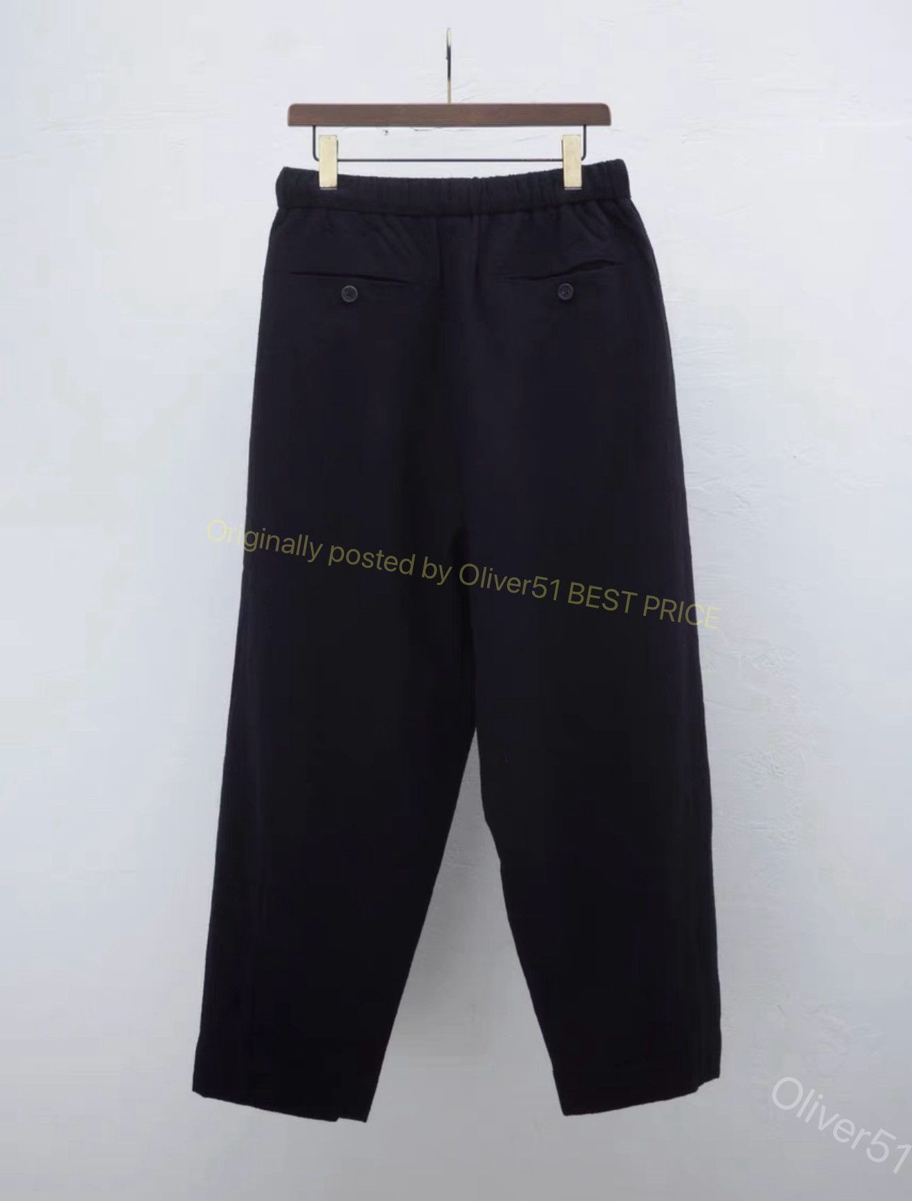 Ziggy Chen Ziggy Chen 22AW Illusion Cashmere Pants YYYY17/2610 Size US 28 / EU 44 - 3 Thumbnail