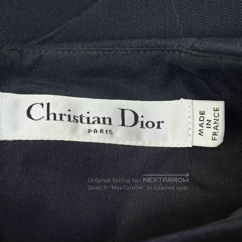 Dior Dior Black embroidered Arc de Triomphe wool mulberry silk Size L / US 10 / IT 46 - 5 Thumbnail