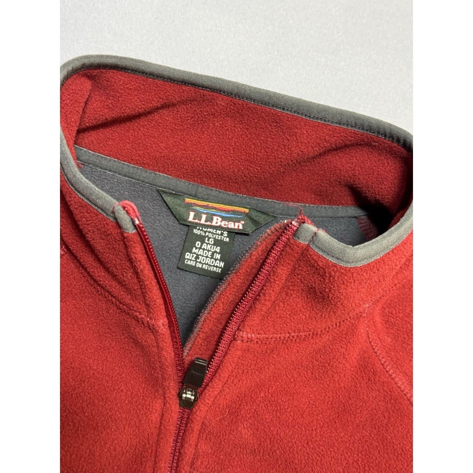 Vintage LL bean Polartec Fleece Jacket Heavyweight Wind Resistant Red Women's L Jacket Size L / US 10 / IT 46 - 3 Thumbnail