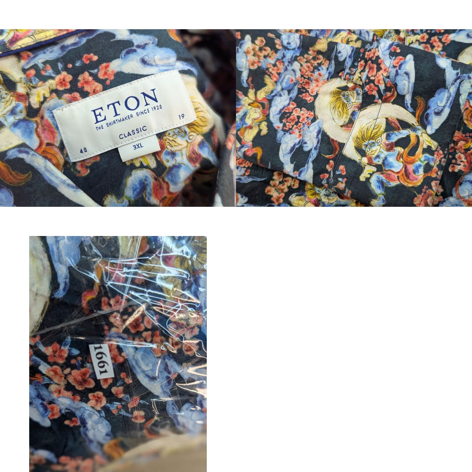 Eton ETON japan Multicolor Button-Up Shirt Mens 3XL Demon AOP All Over Print Shirt Mens 3XL Multicolor Button-Up Size US XXL / EU 58 / 5 - 8 Thumbnail