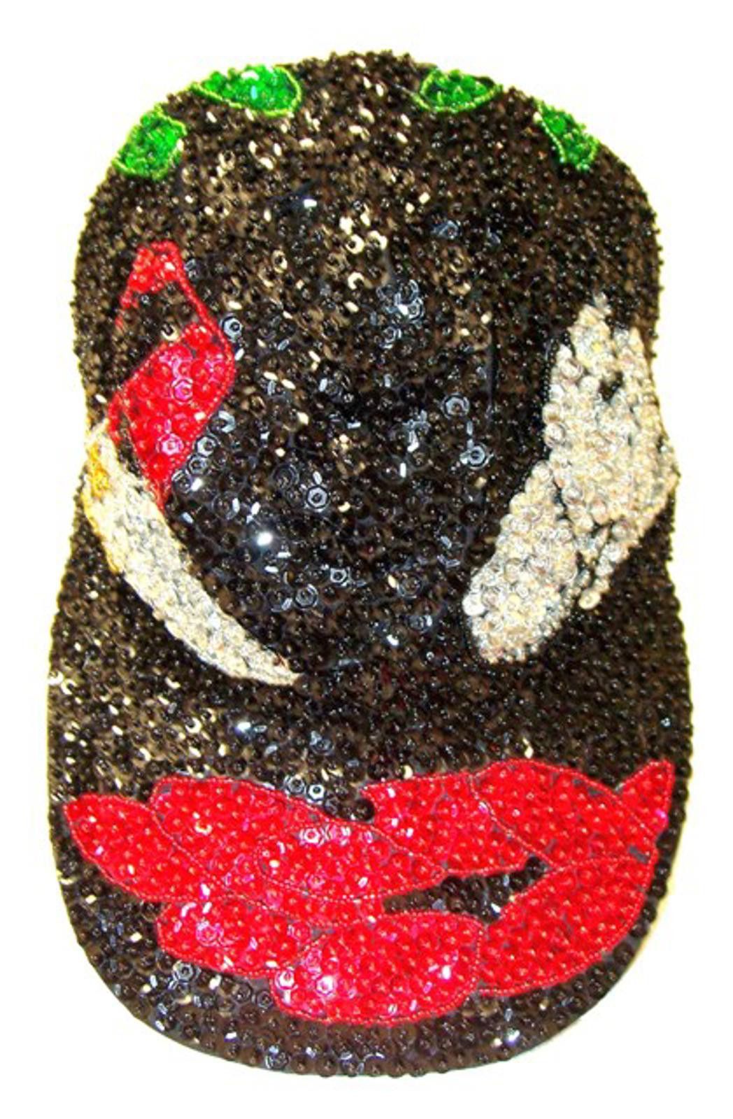 Designer Sequin Baseball Cap SOUTHWESTERN Size ONE SIZE - 1 Preview