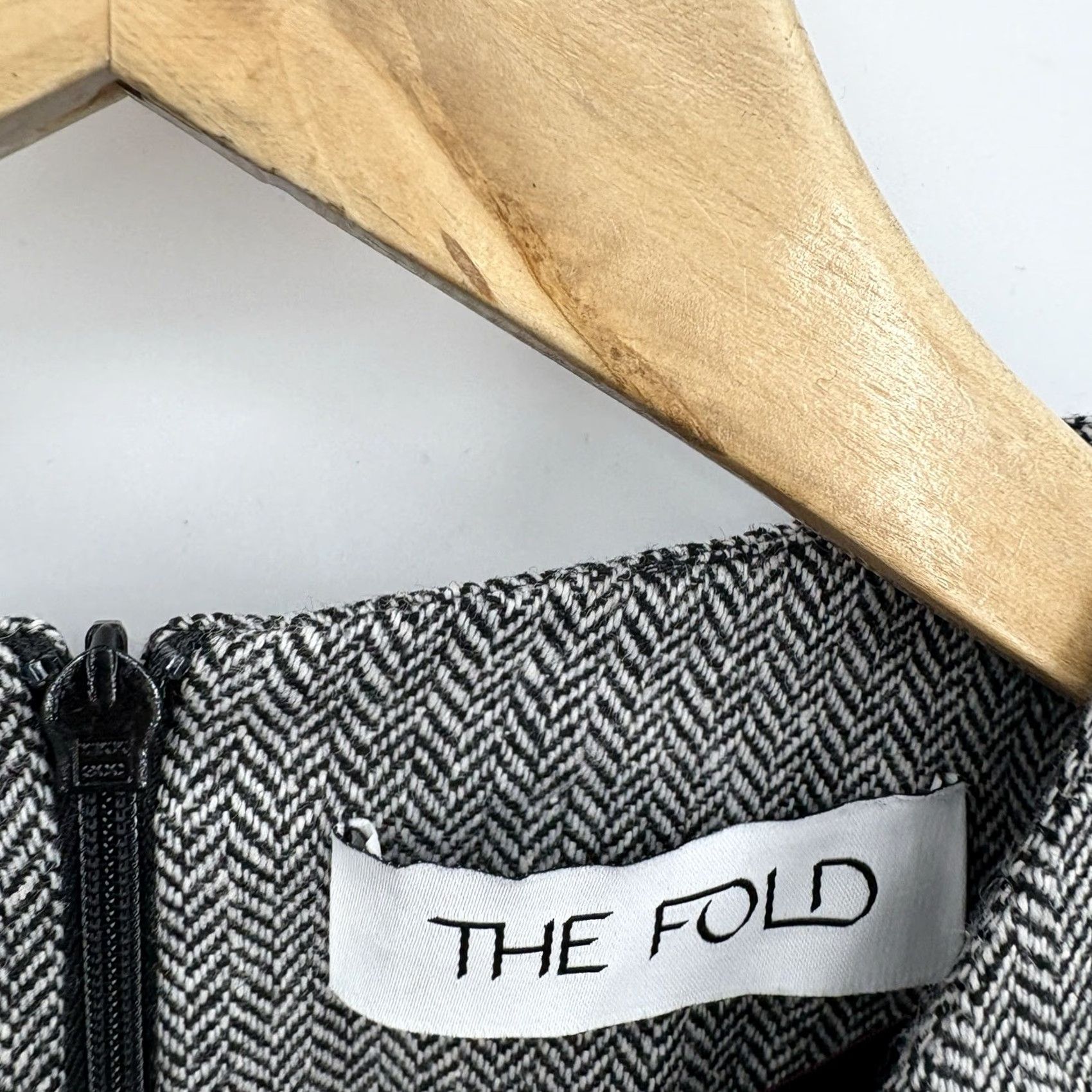 Vintage The Fold Dress Womens 8 Knit Wool Silk Flare Sleeve Office Chic Career Classic Pencil Dress Mens? Size M / US 6-8 / IT 42-44 - 6 Thumbnail