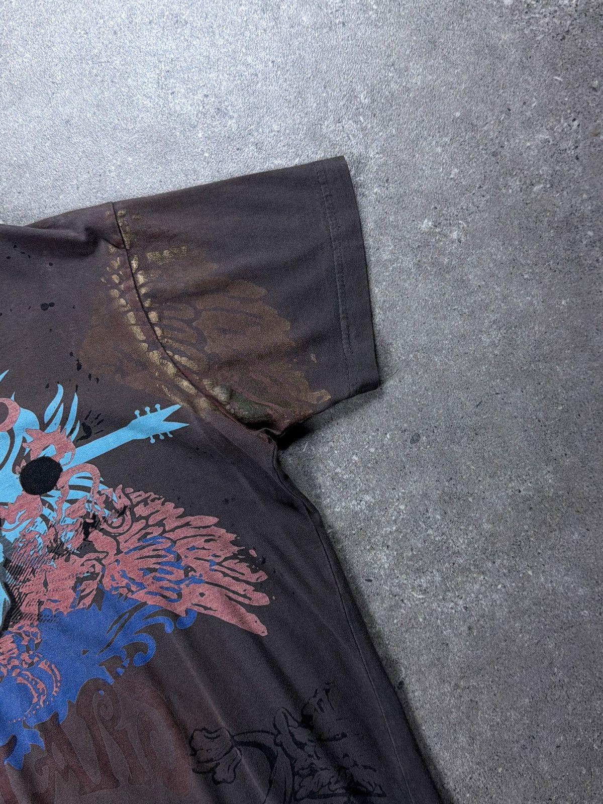Affliction Vintage 2000s Affliction Style Skull Wings Graphic Logo Tee Size US S / EU 44-46 / 1 - 4 Thumbnail