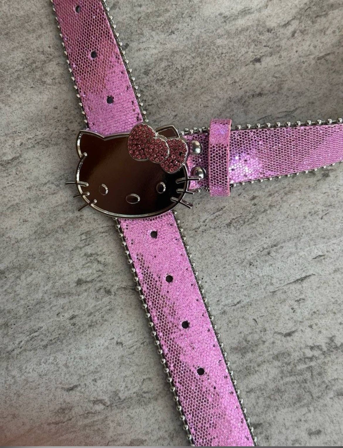20471120 × Beauty Beast × If Six Was Nine Y2K Hello Kitty Brilliant Pink Belt Streetwear Size ONE SIZE - 7 Thumbnail