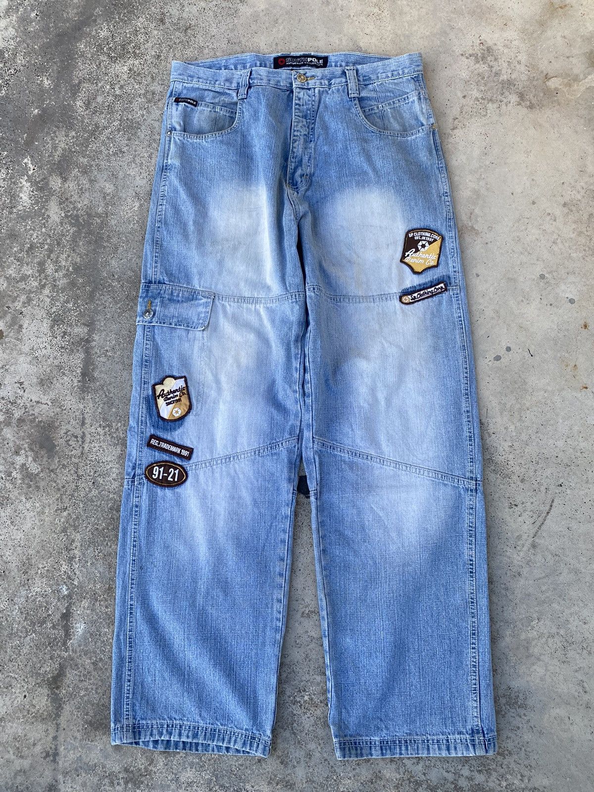 Ecko Unltd. 2000s Southpole Baggy Jeans Double Knee y2k Cargo Size US 36 / EU 52 - 4 Thumbnail