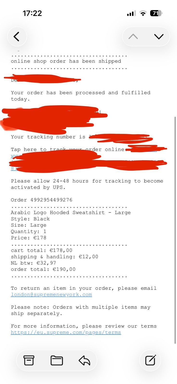 Supreme Supreme arabic logo hoodie Size US L / EU 52-54 / 3 - 8 Thumbnail