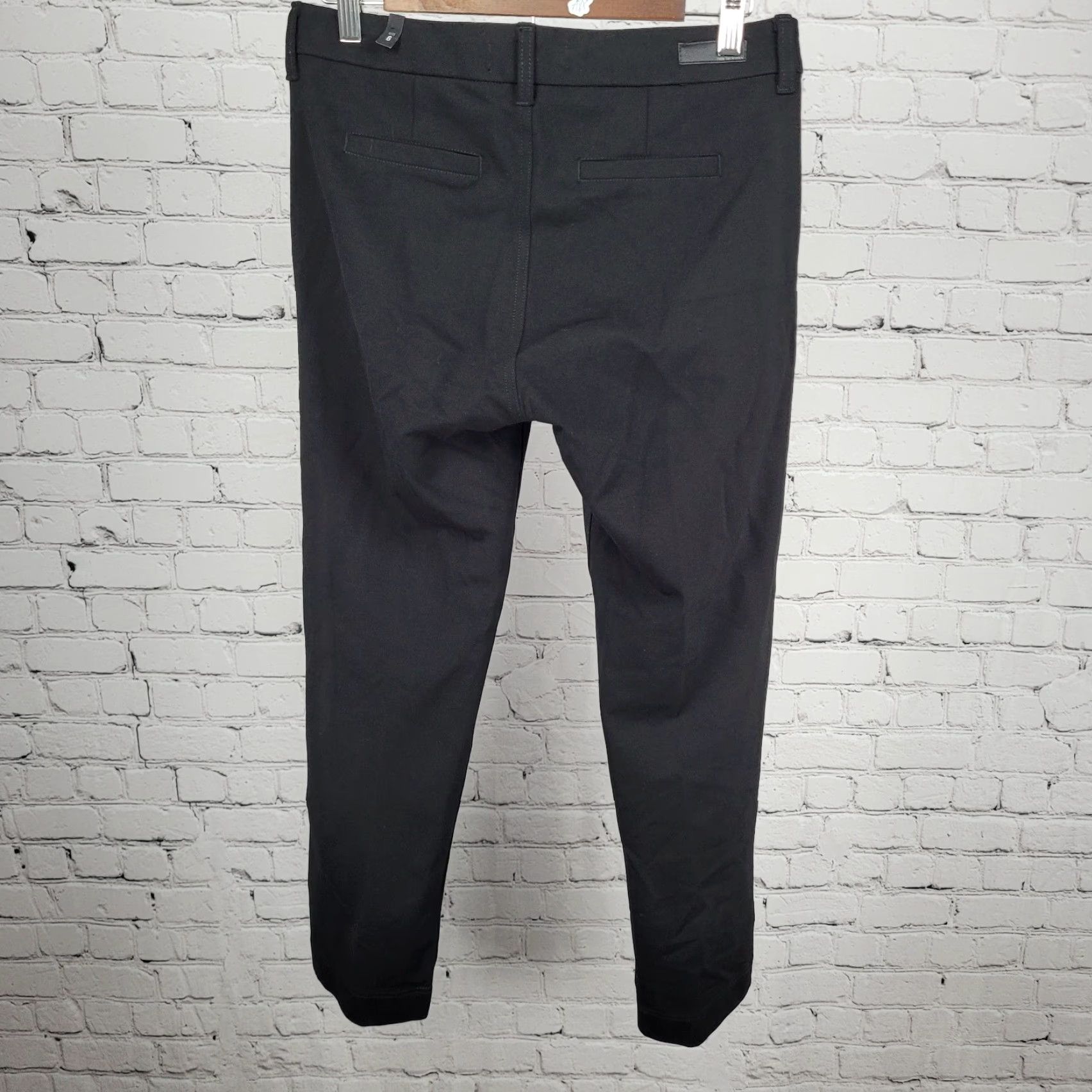 Vintage KUT From The Kloth Black Elizabeth Straight Leg Stretch Pants 6 (30x27) NWT Size 28" / US 6 / IT 42 - 2 Thumbnail