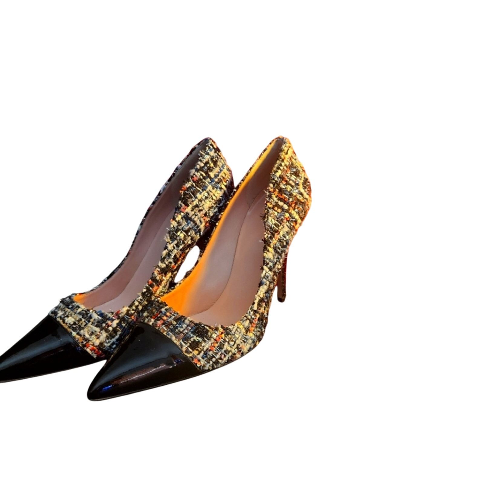 Kate Spade Kate Spade Lacy Black/MultiStar Heels Size US 8 / IT 38 - 4 Thumbnail