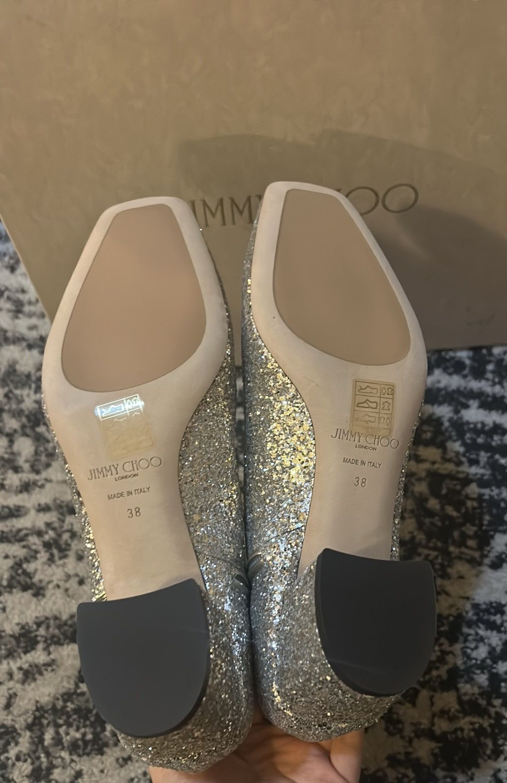 Jimmy Choo JIMMY CHOO Dazzling Coarse Glitter Fabric Crystal Myan Boots Size US 8 / IT 38 - 7 Thumbnail