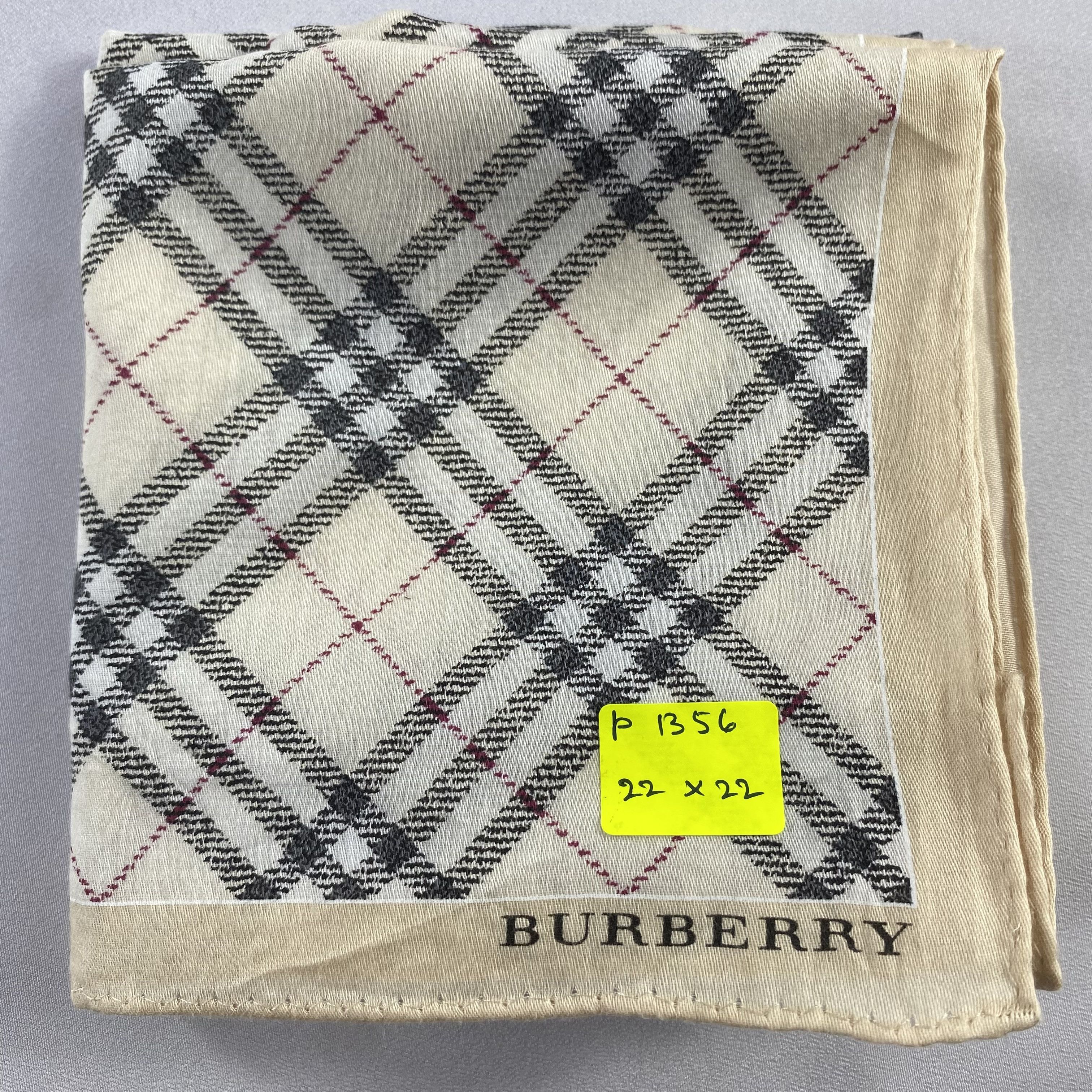 Burberry × Vintage Burberry Handkerchief / Neckerchief / Bandana-P1356 Size ONE SIZE - 5 Thumbnail