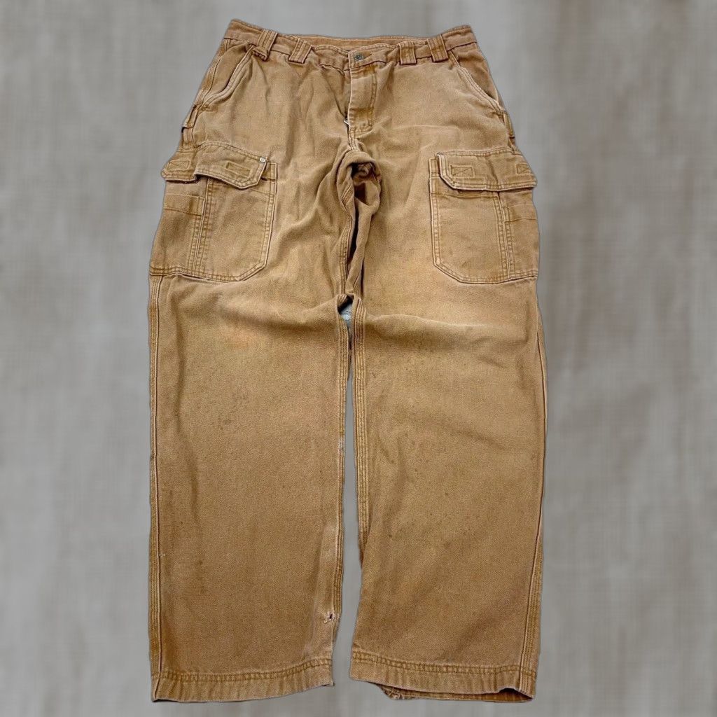 CO Duluth Cargo Pants Men 36x34 Brown Duck Canvas Baggy Y2K Distressed Trading Co Pants Mens Brown Canvas Cargo Pants 90s Hippie Grunge Retro Vintage? Size US 32 / EU 48 - 1 Thumbnail