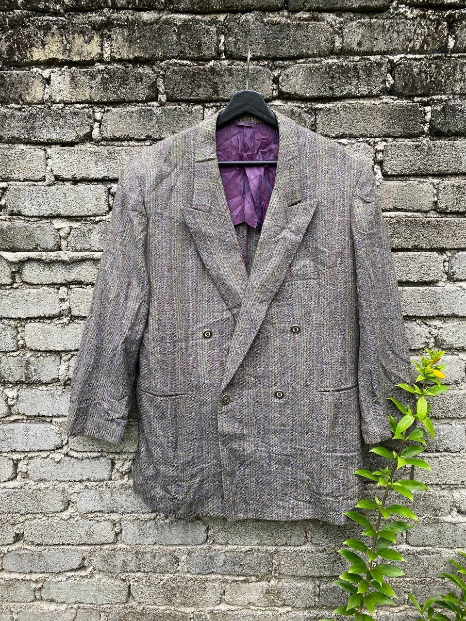 Givenchy Vintage 80s Givenchy Gentleman Double Breasted Coat Size US L / EU 52-54 / 3 - 1 Thumbnail