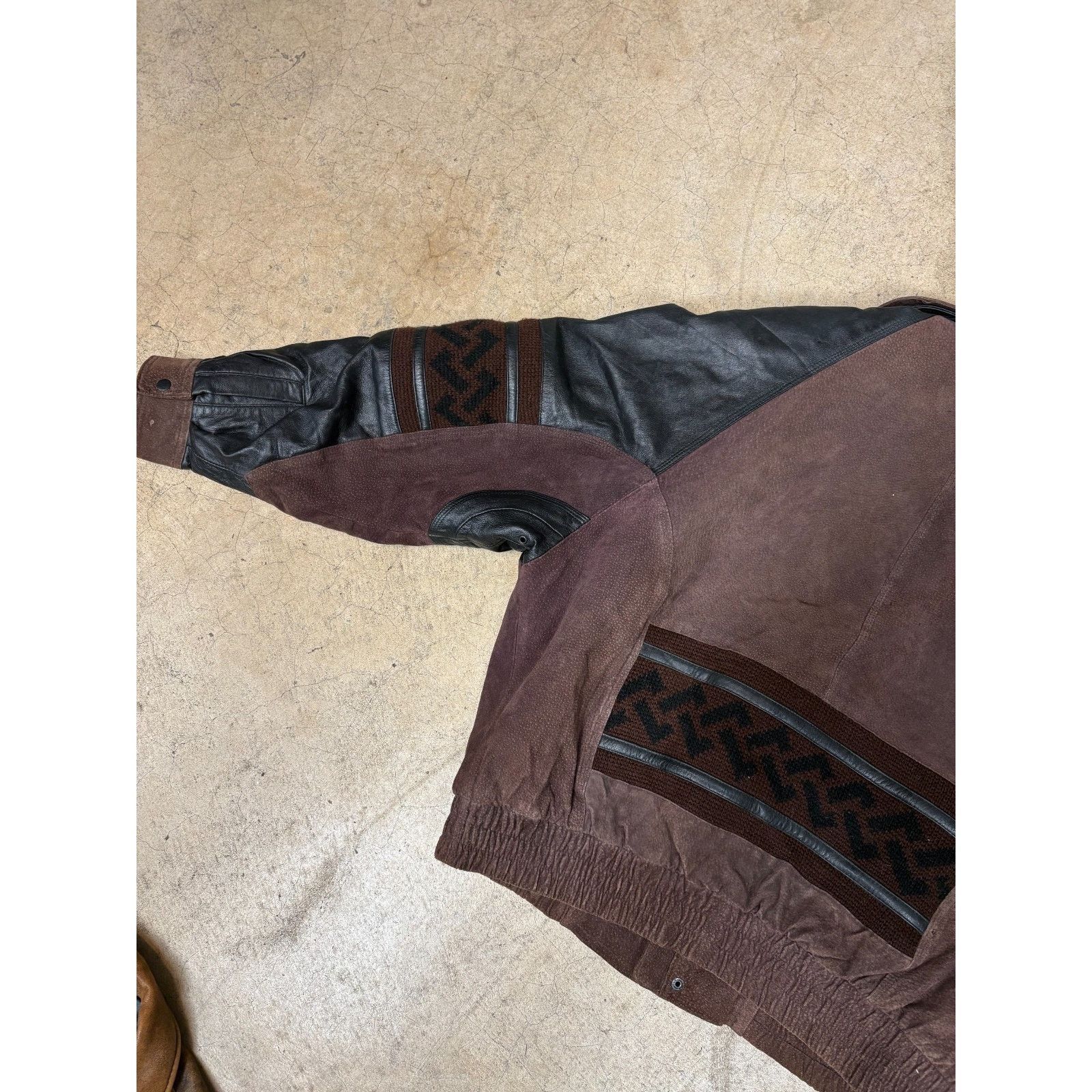 Cos Vintage COS Uomo Leather & Suede Bomber Jacket – XL Size US XL / EU 56 / 4 - 8 Thumbnail