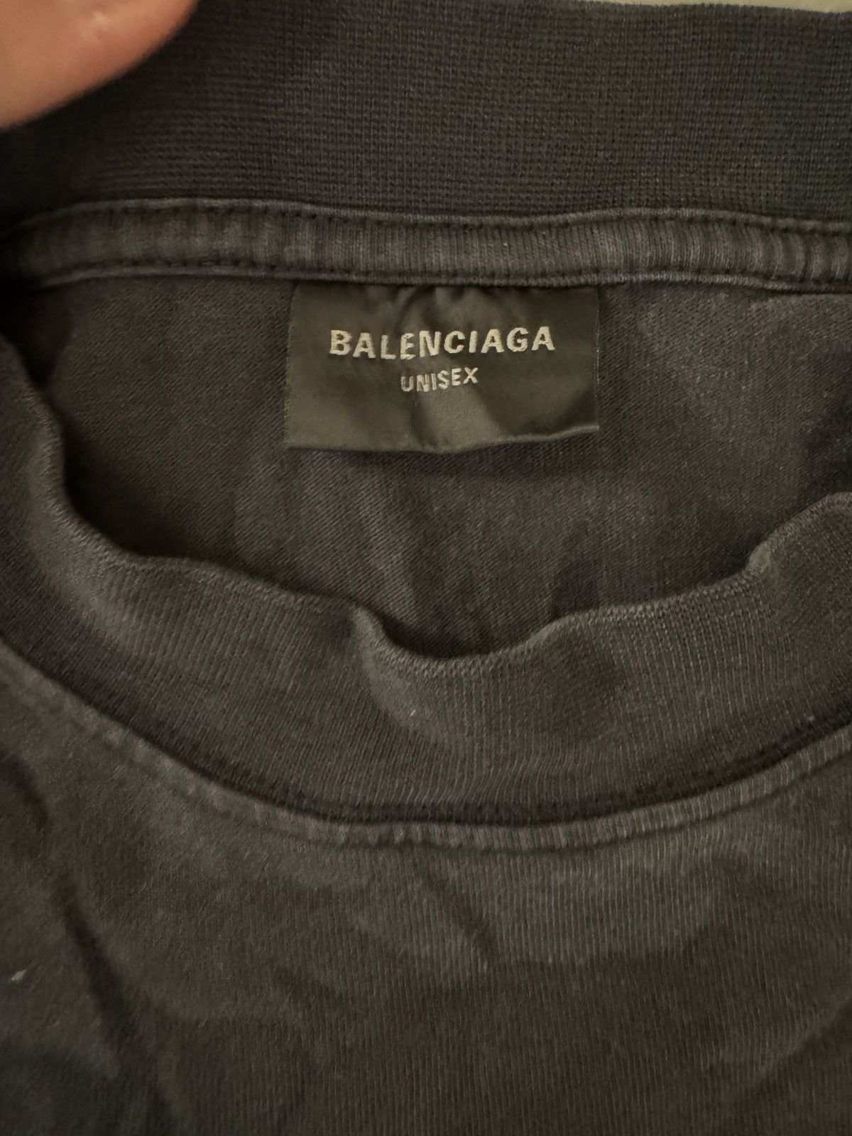 Balenciaga Balenciaga Logo Faded Black/Red T-Shirt Size US M / EU 48-50 / 2 - 3 Thumbnail