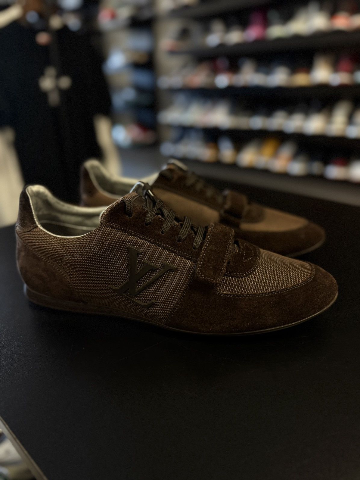 Louis Vuitton Brown Vintage Strap Sneakers 9.5LV/10.5US
