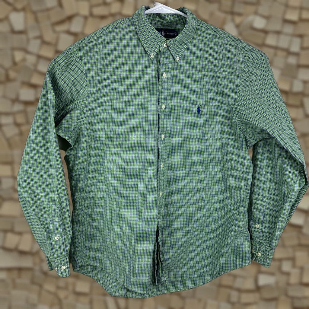 Polo Ralph Lauren VINTAGE Polo Ralph Lauren Mens Classic Fit Shirt XL Plaid Long Sleeve Button Up Size US XL / EU 56 / 4 - 1 Thumbnail