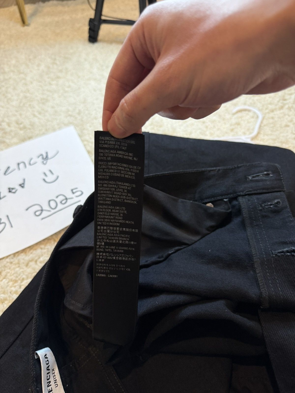 Balenciaga Balenciaga Jet Black Heal Drag Jean Size US 29 - 18 Thumbnail