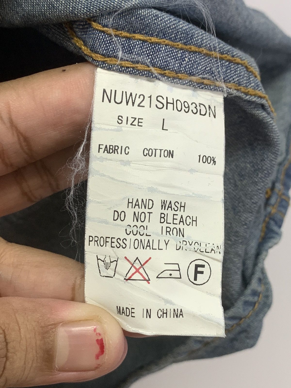 NANO universe Vintage Western Denim Jacket Size US L / EU 52-54 / 3 - 13 Thumbnail