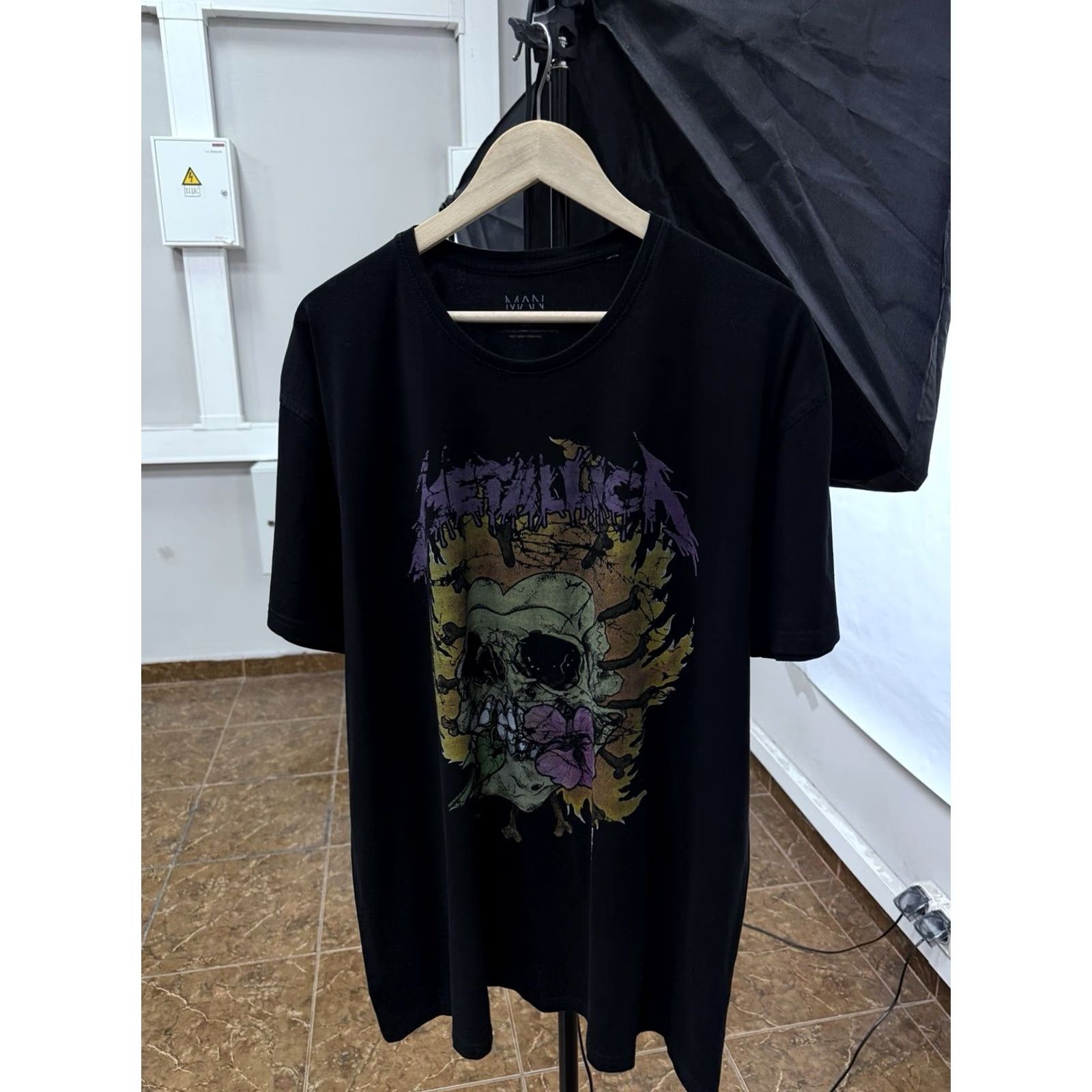 Etro VINTAGE Metallica T-Shirt Rock Men L/XL Black Skull Pushead Retro Size US L / EU 52-54 / 3 - 2 Thumbnail